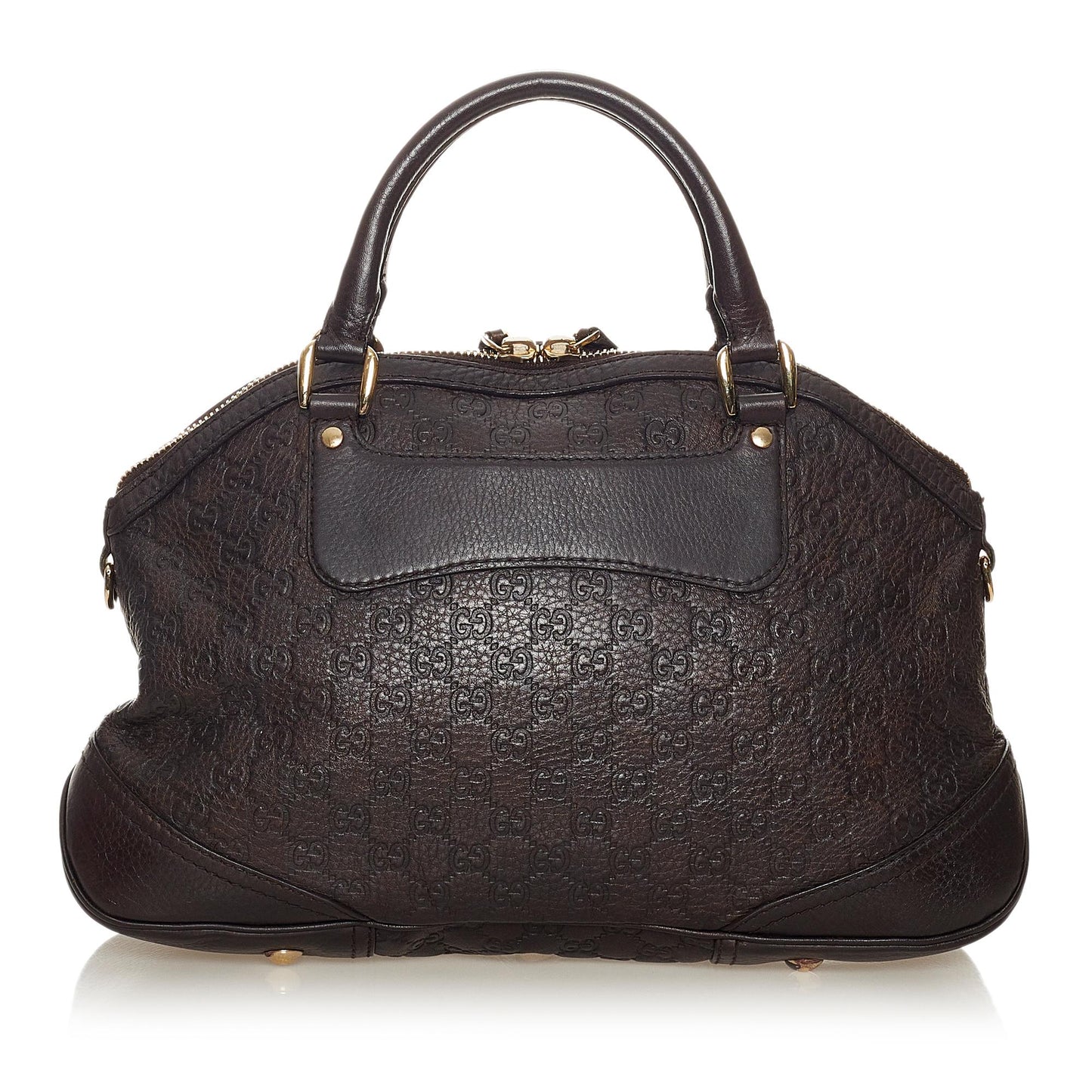Gucci Guccissima Horsebit Catherine SHG Calf Brown Satchel Bag