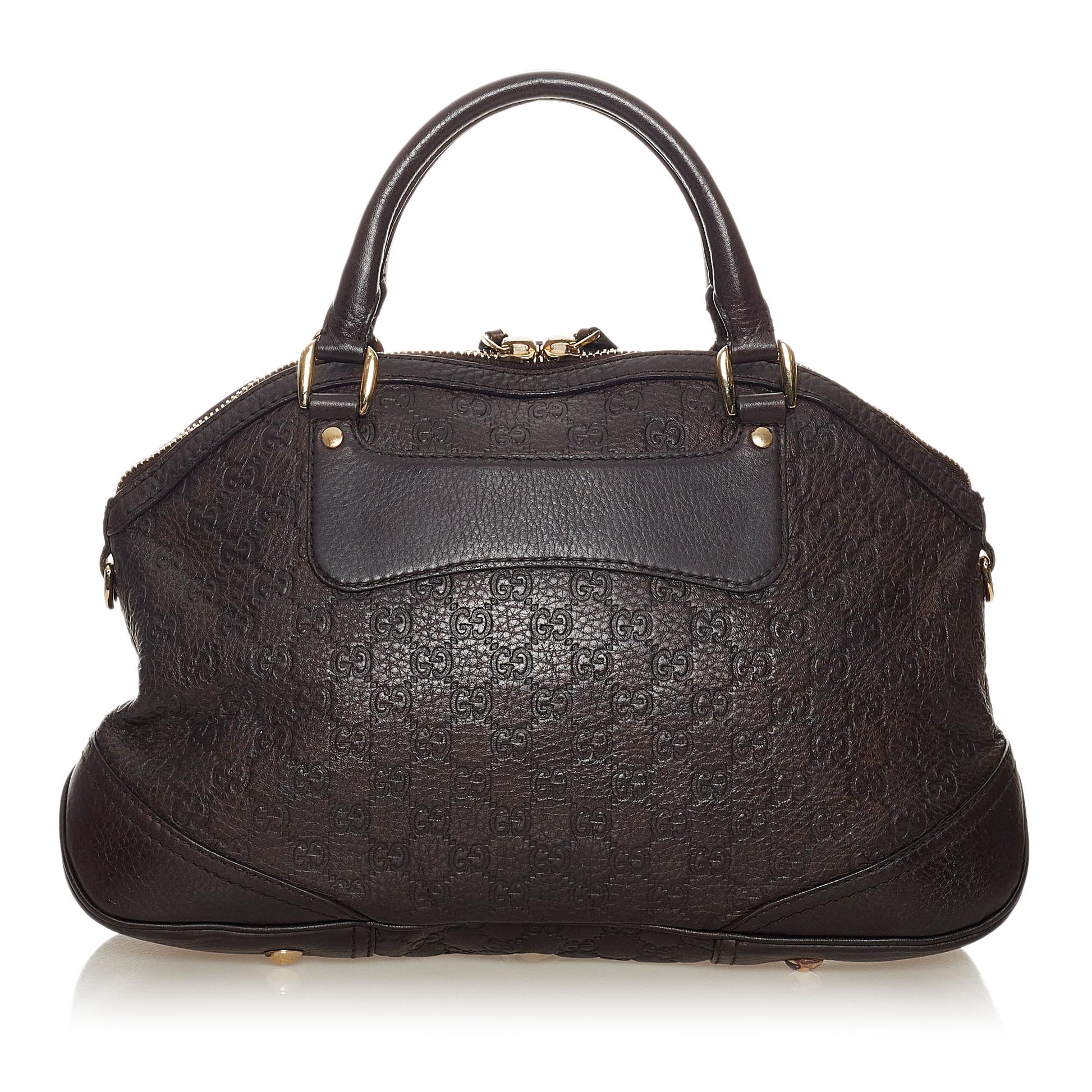 Gucci Guccissima Horsebit Catherine SHG Calf Brown Satchel Bag