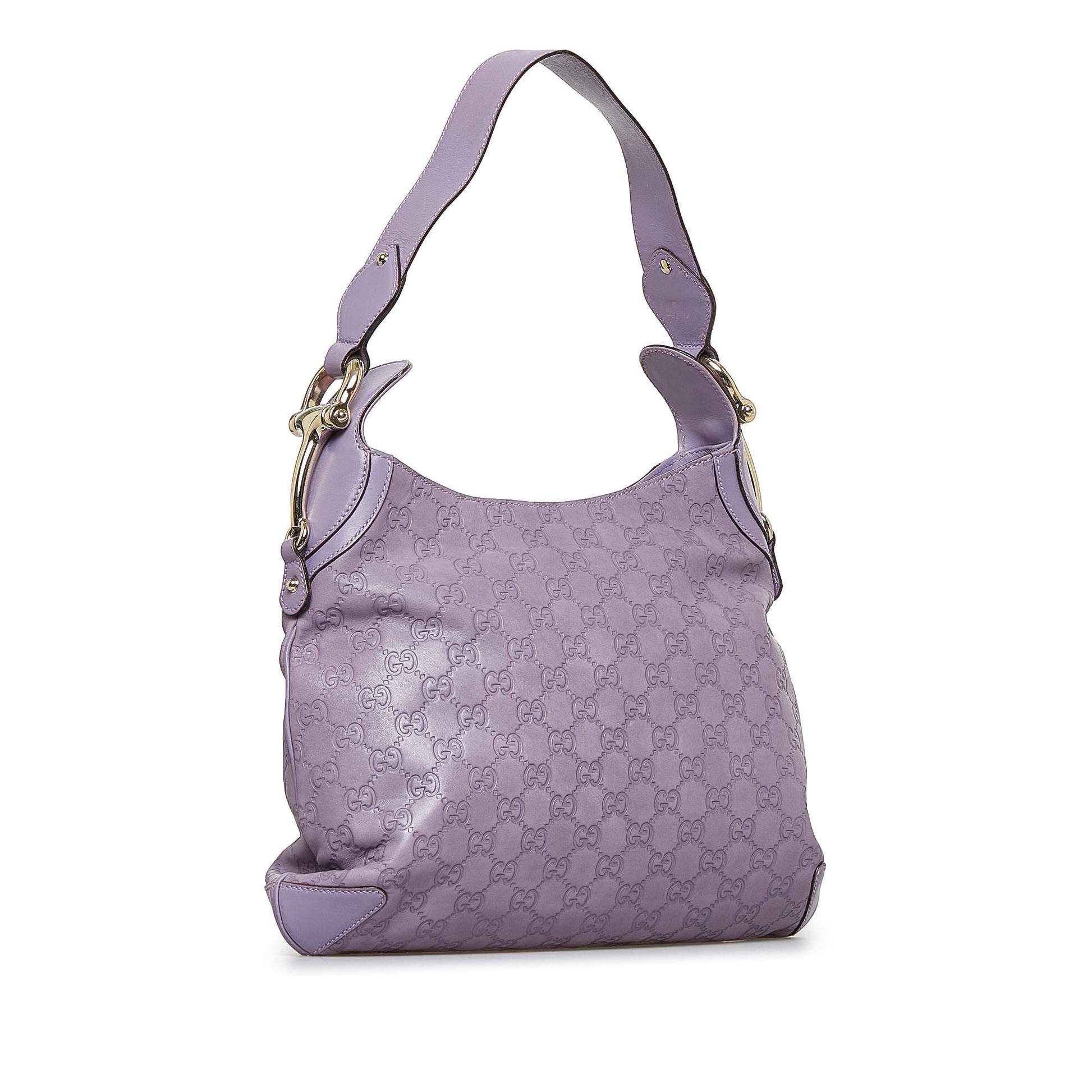 Gucci Guccissima Horsebit Creole SHG-lpn8Nv Calf Shoulder Bag