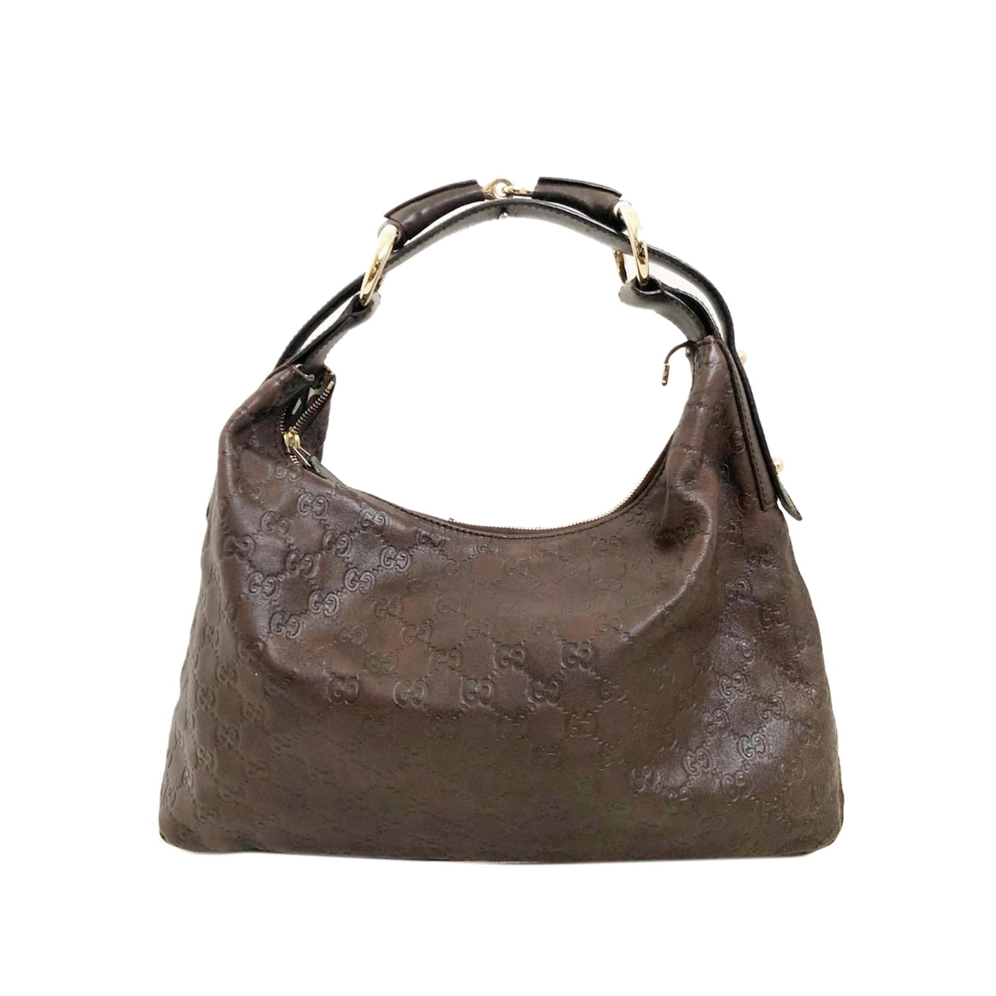 Gucci Guccissima Horsebit SHG-VfTOh0 Calf Brown Shoulder Bag