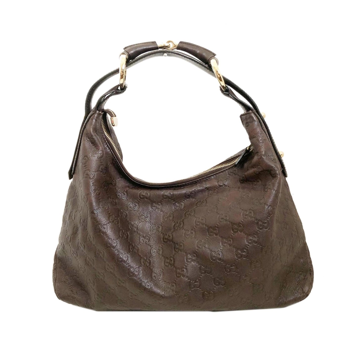Gucci Guccissima Horsebit SHG-VfTOh0 Calf Brown Shoulder Bag