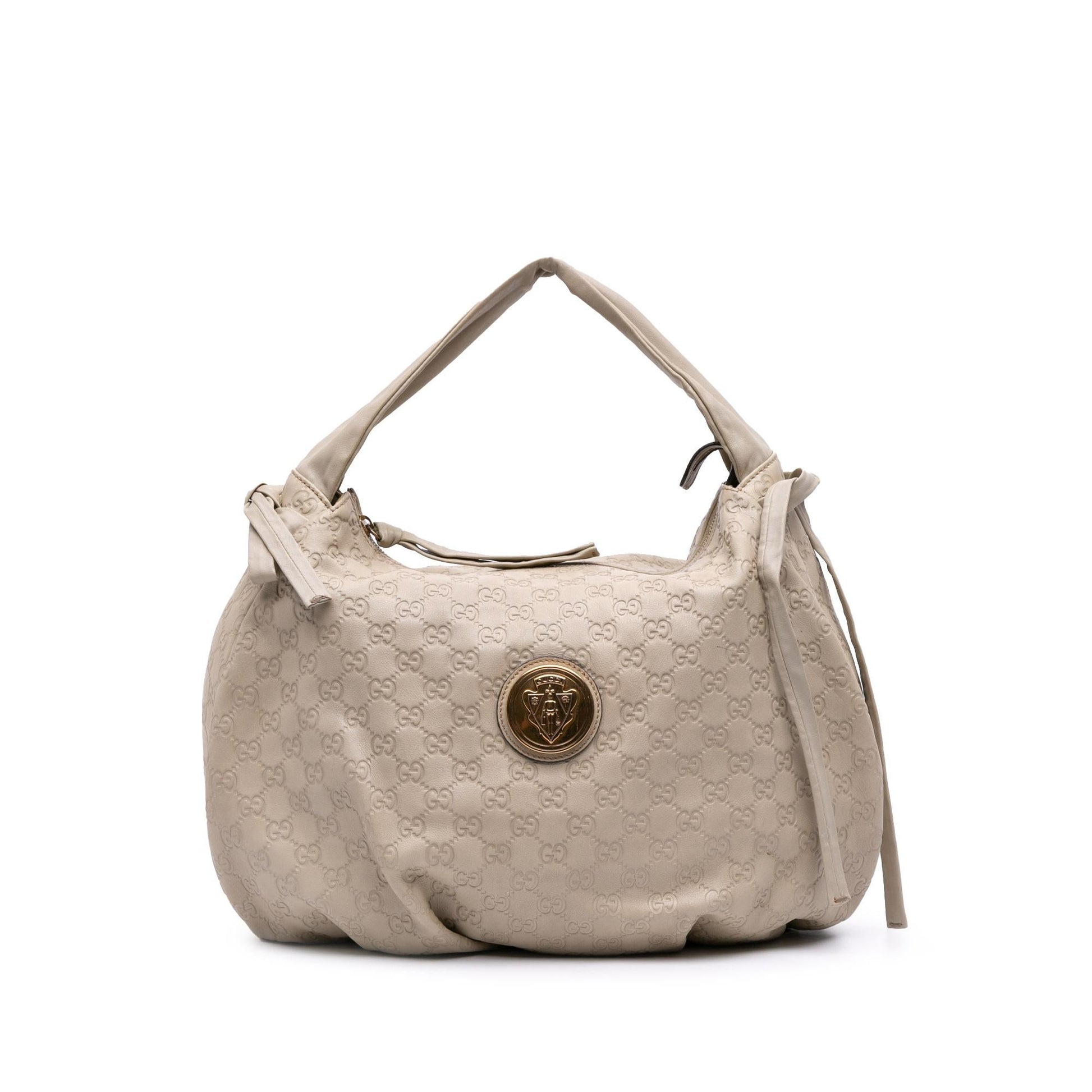 Gucci Guccissima Hysteria Crest Shoulder Bag
