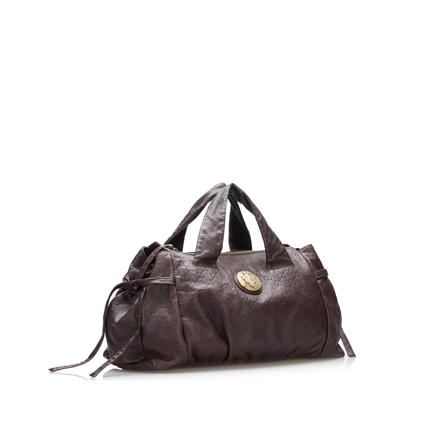 Gucci Guccissima Hysteria SHG-yscHYb Calf Brown Satchel Bag