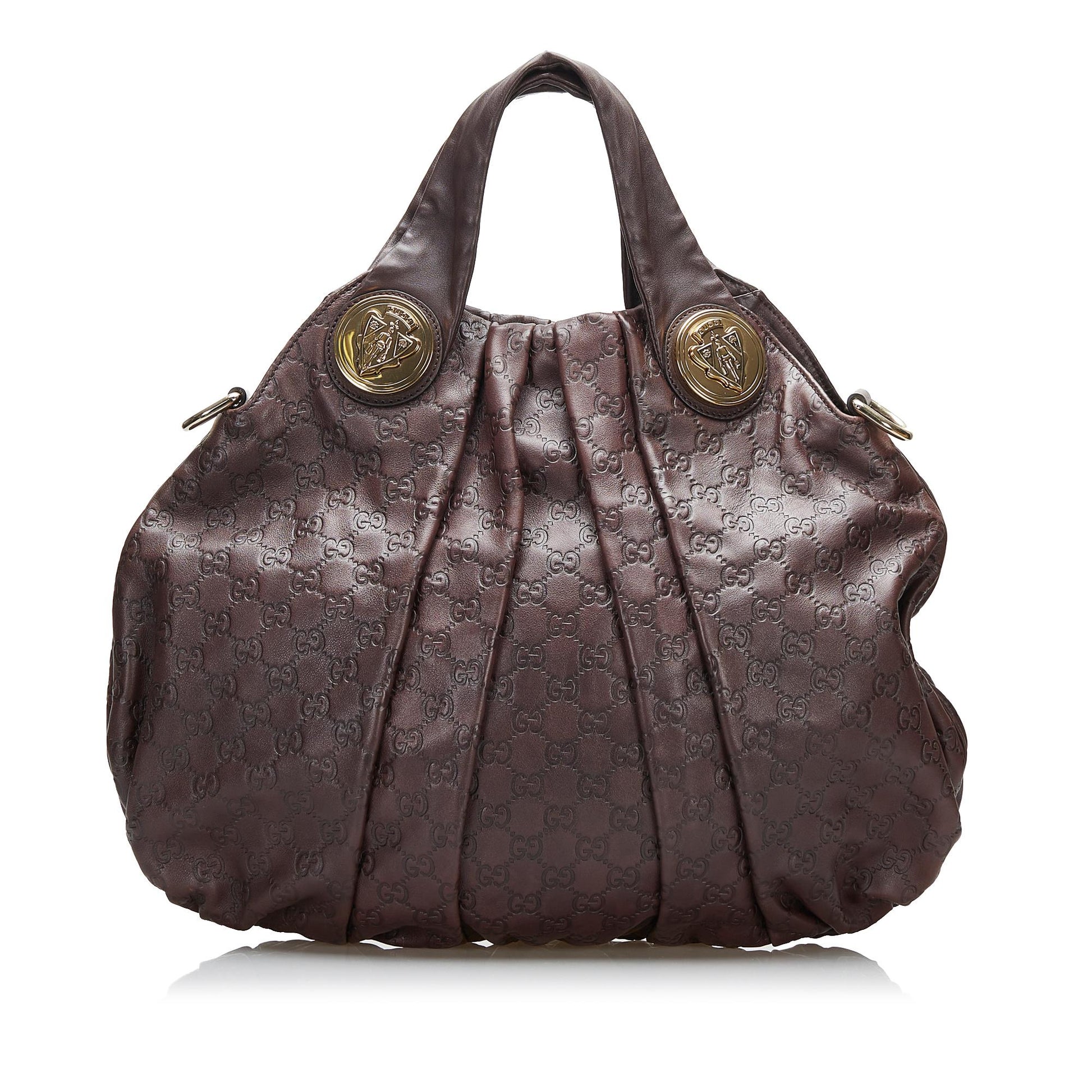 Gucci Guccissima Hysteria SHG-RxCC11 Calf Brown Satchel Bag