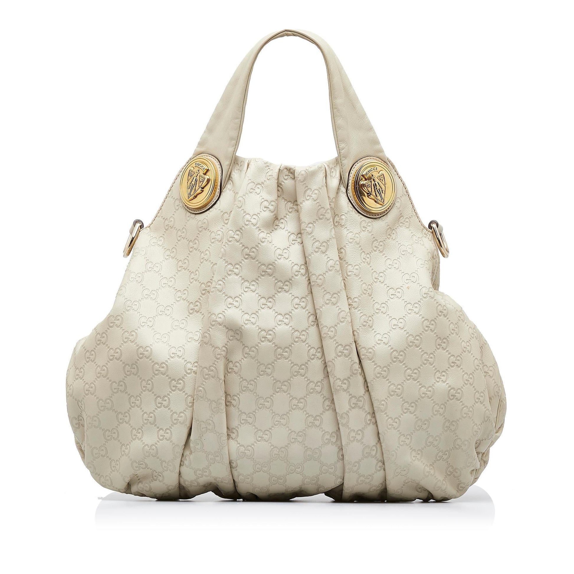 Gucci Guccissima Hysteria SHG-B1xm92 Calf White Satchel Bag