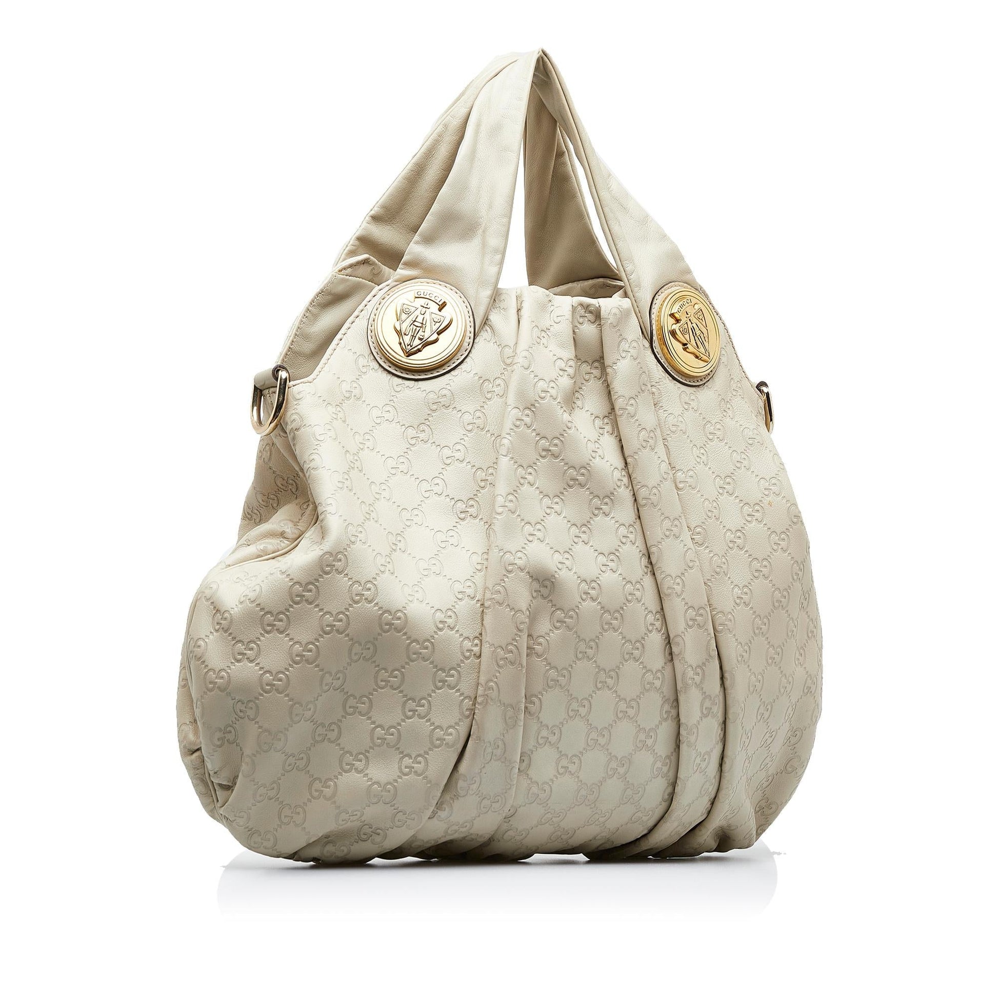 Gucci Guccissima Hysteria SHG-B1xm92 Calf White Satchel Bag