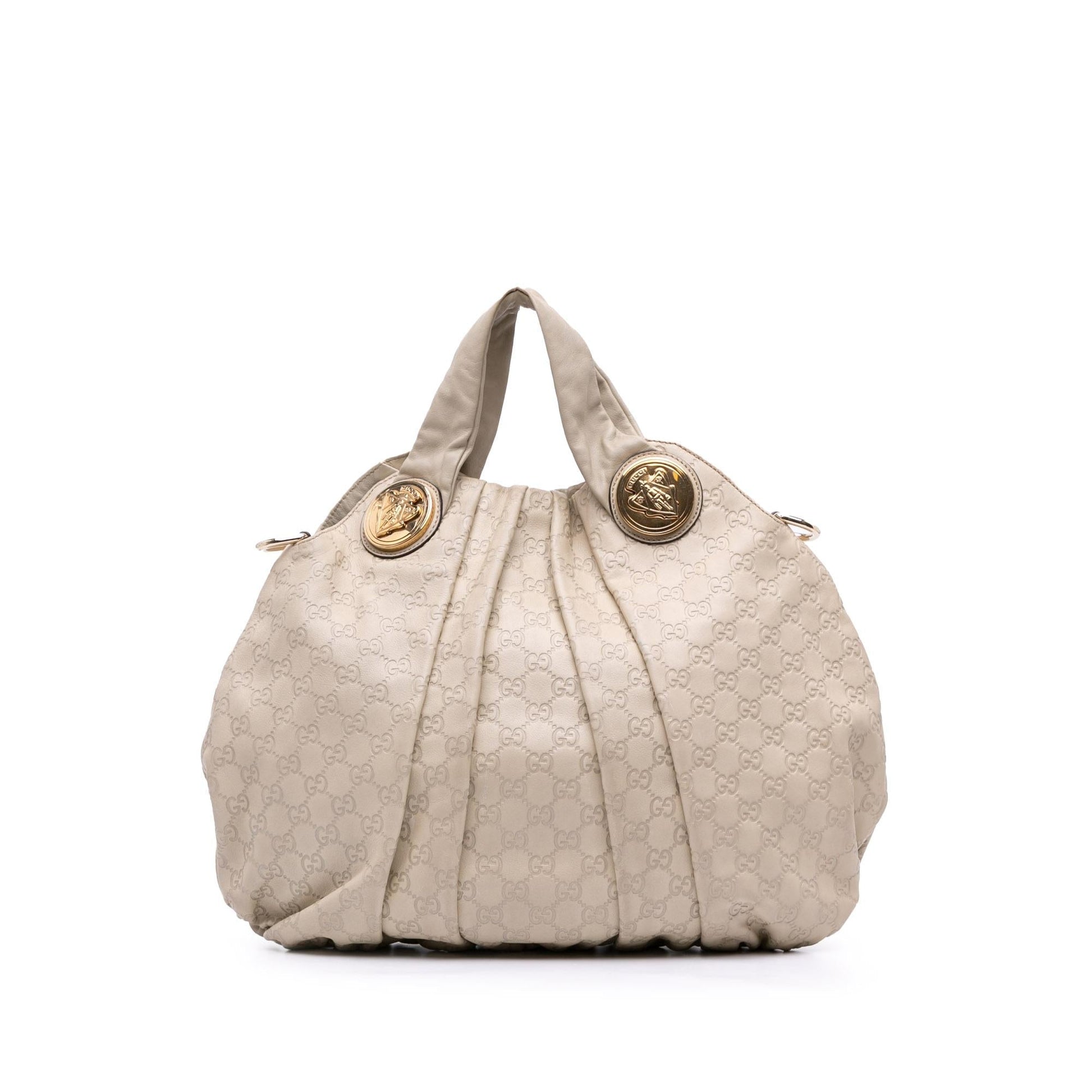 Gucci Guccissima Hysteria Calf Brown Satchel Bag