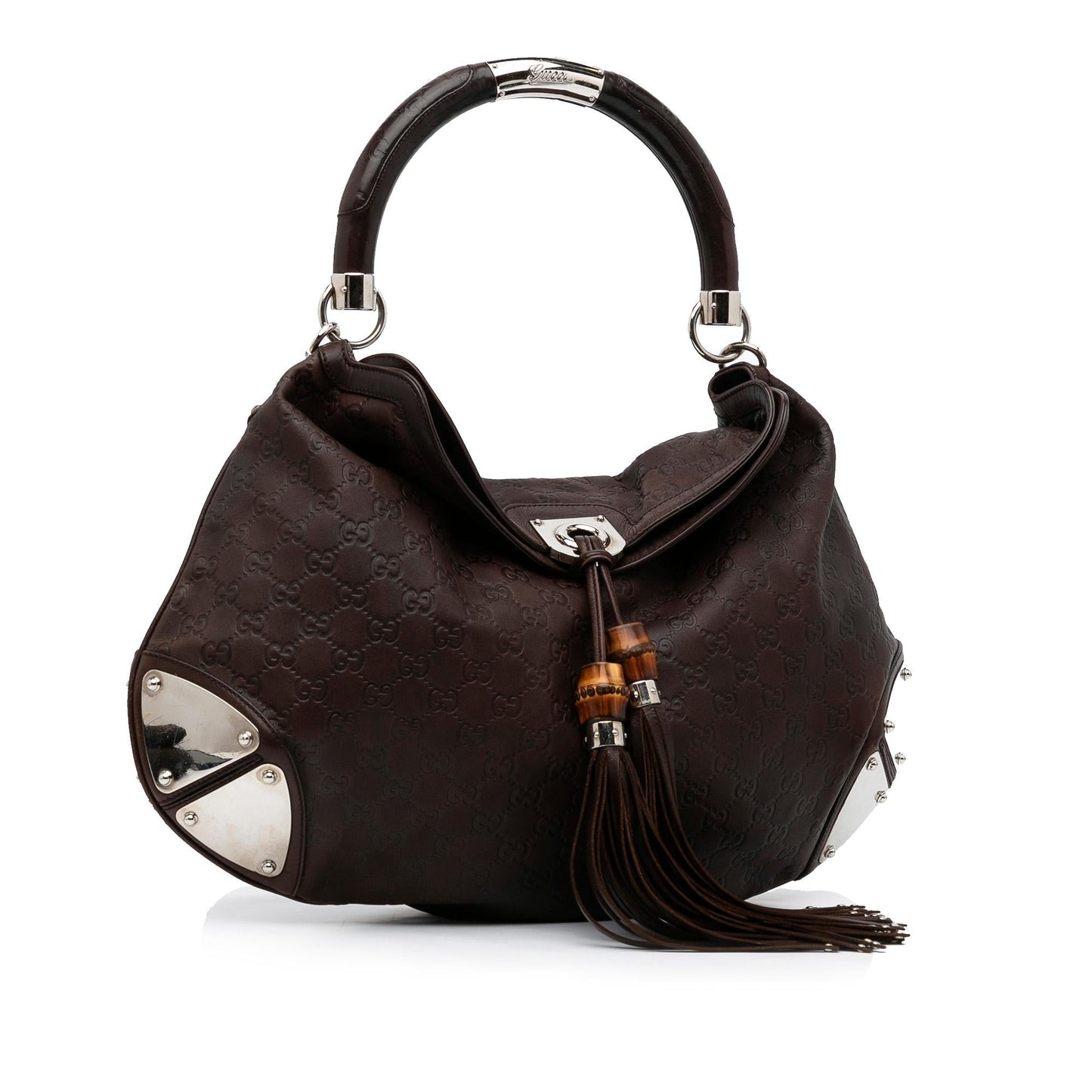 Gucci Guccissima Indy Babouska SHG-PaDhQc Calf Brown Shoulder Bag