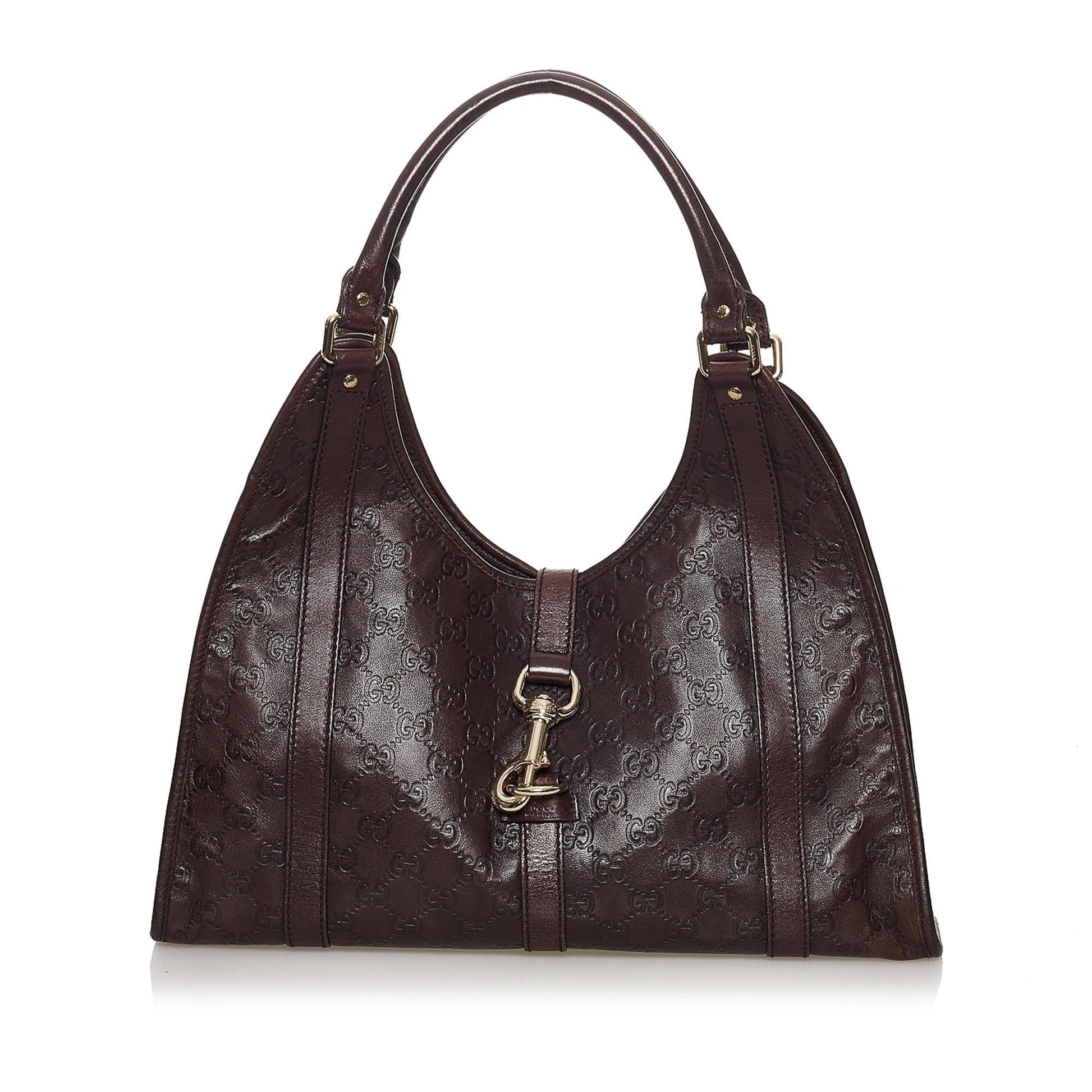 Gucci Guccissima Jackie SHG Calf Brown Shoulder Bag