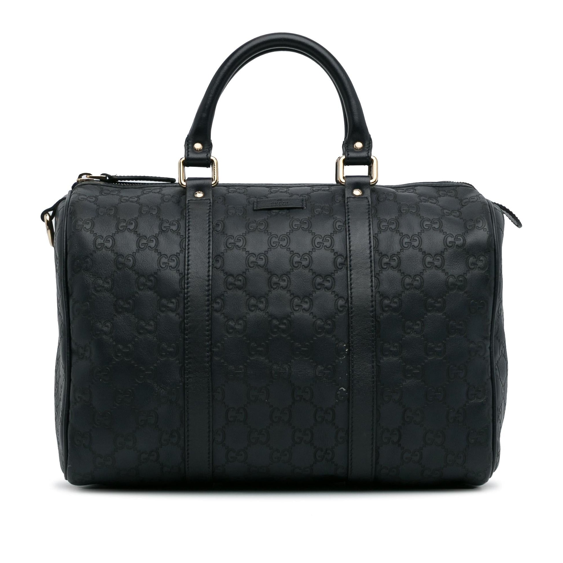 Gucci Guccissima Joy Boston SHG-rQpRz8 Calf Black Satchel Bag