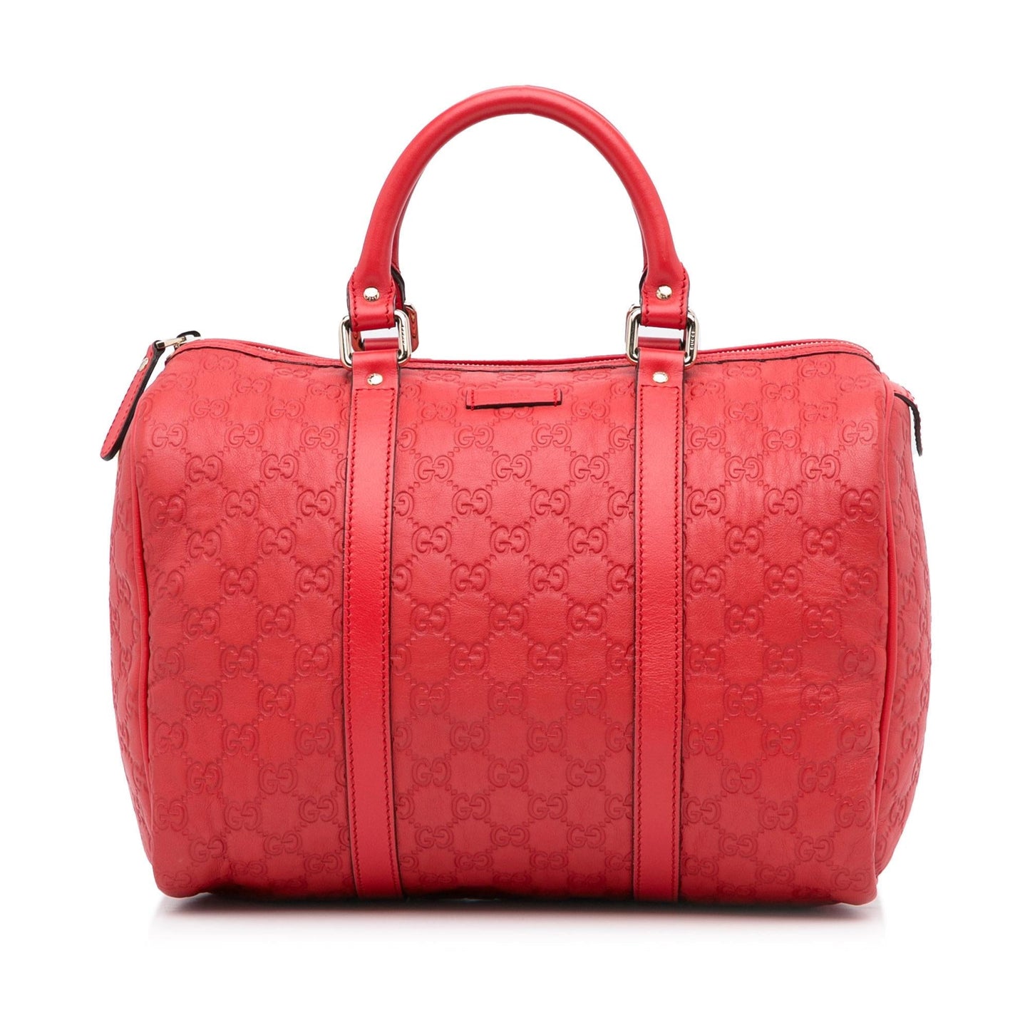 Gucci Guccissima Joy Boston SHG-p9RksK Calf Red Satchel Bag