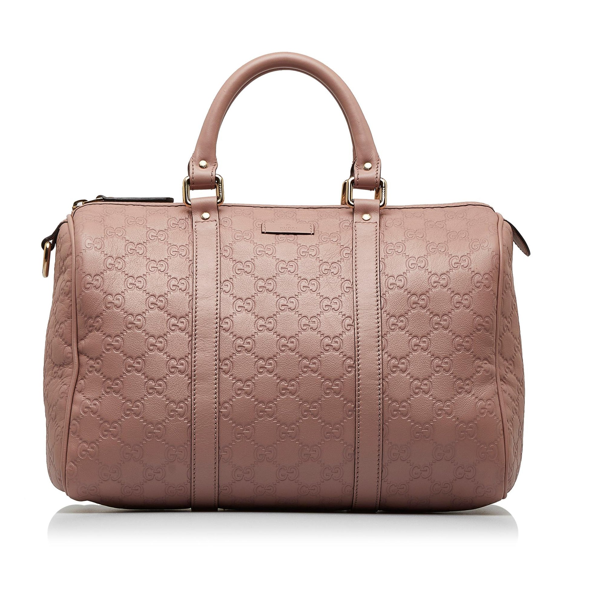 Gucci Guccissima Joy Boston SHG-6pGRd1 Calf Pink Satchel Bag