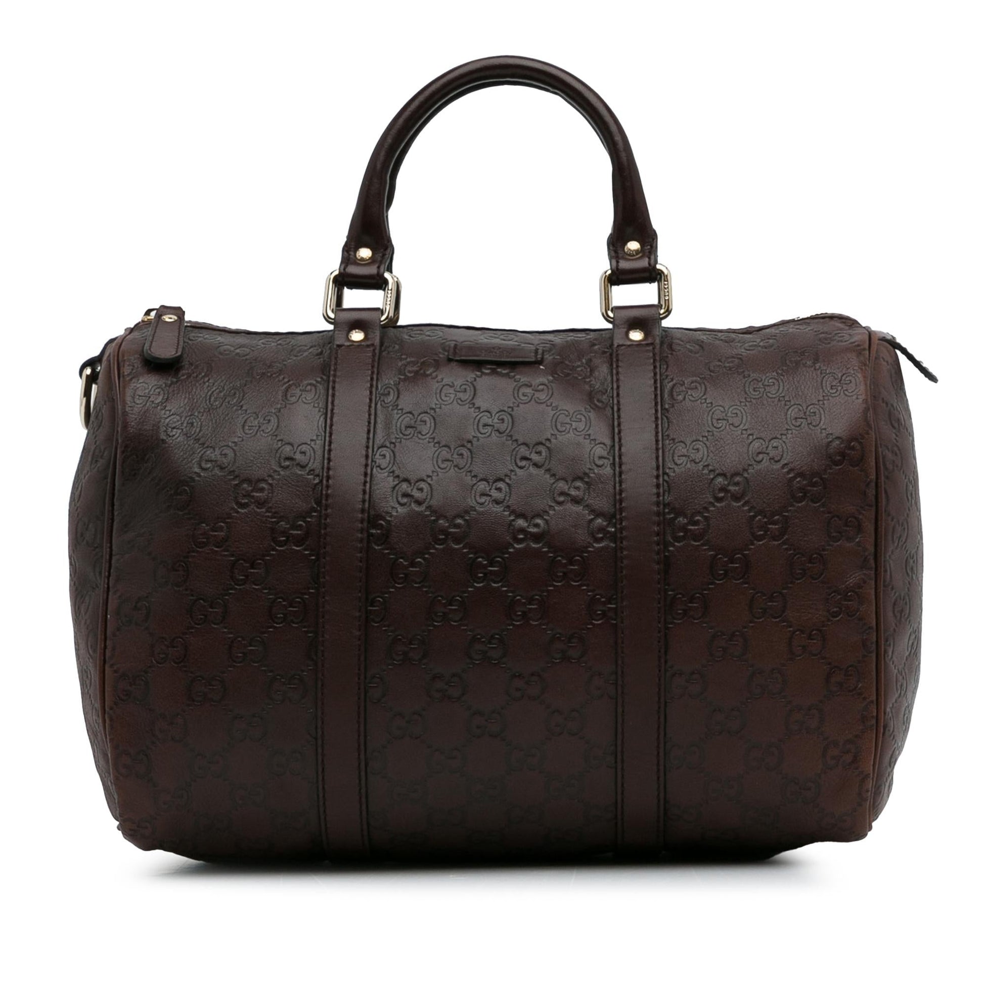 Gucci Guccissima Joy Boston SHG-u6FpjZ Calf Brown Satchel Bag
