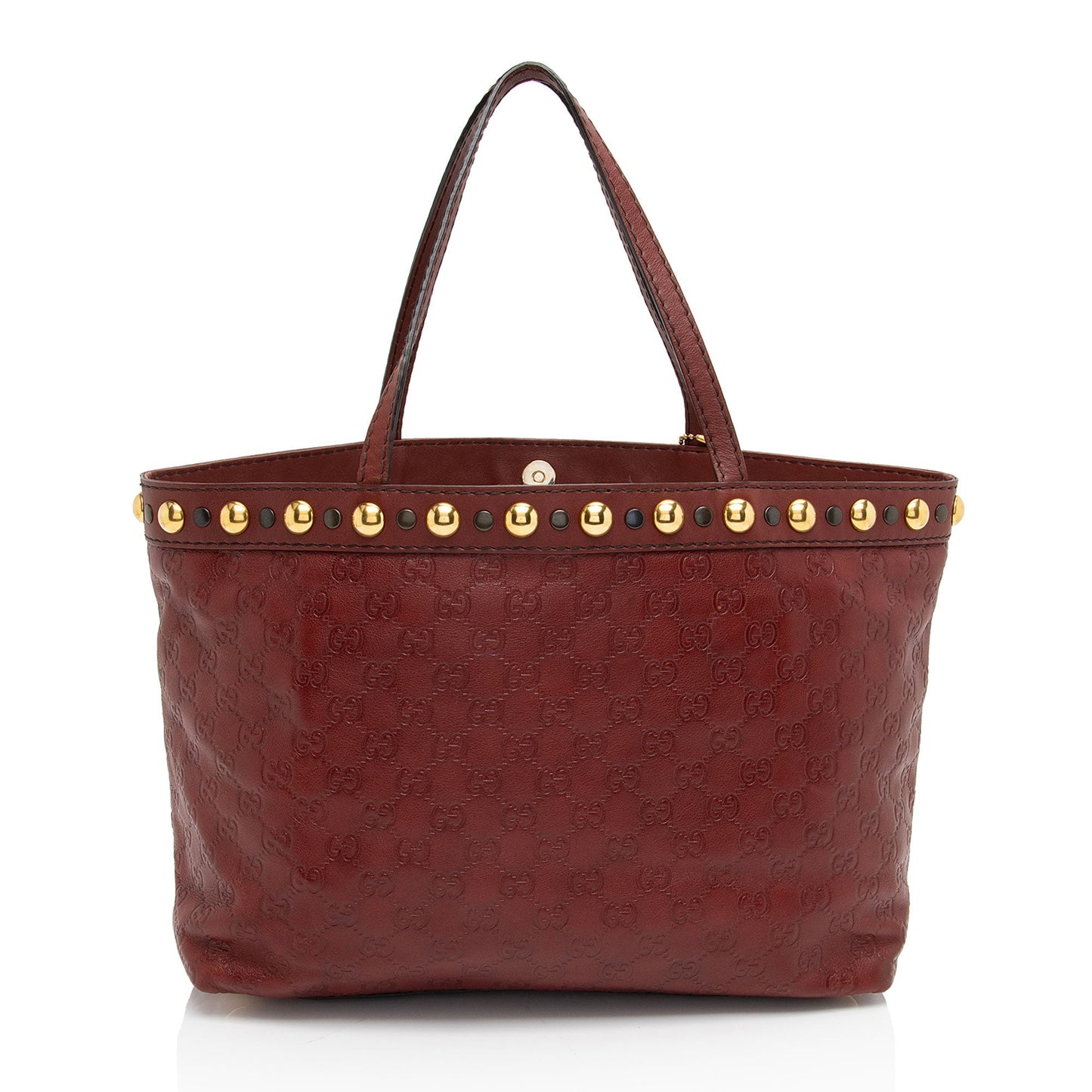 Gucci Guccissima Babouska SHF-wM3Ki7 Leather Red Medium Tote Bag