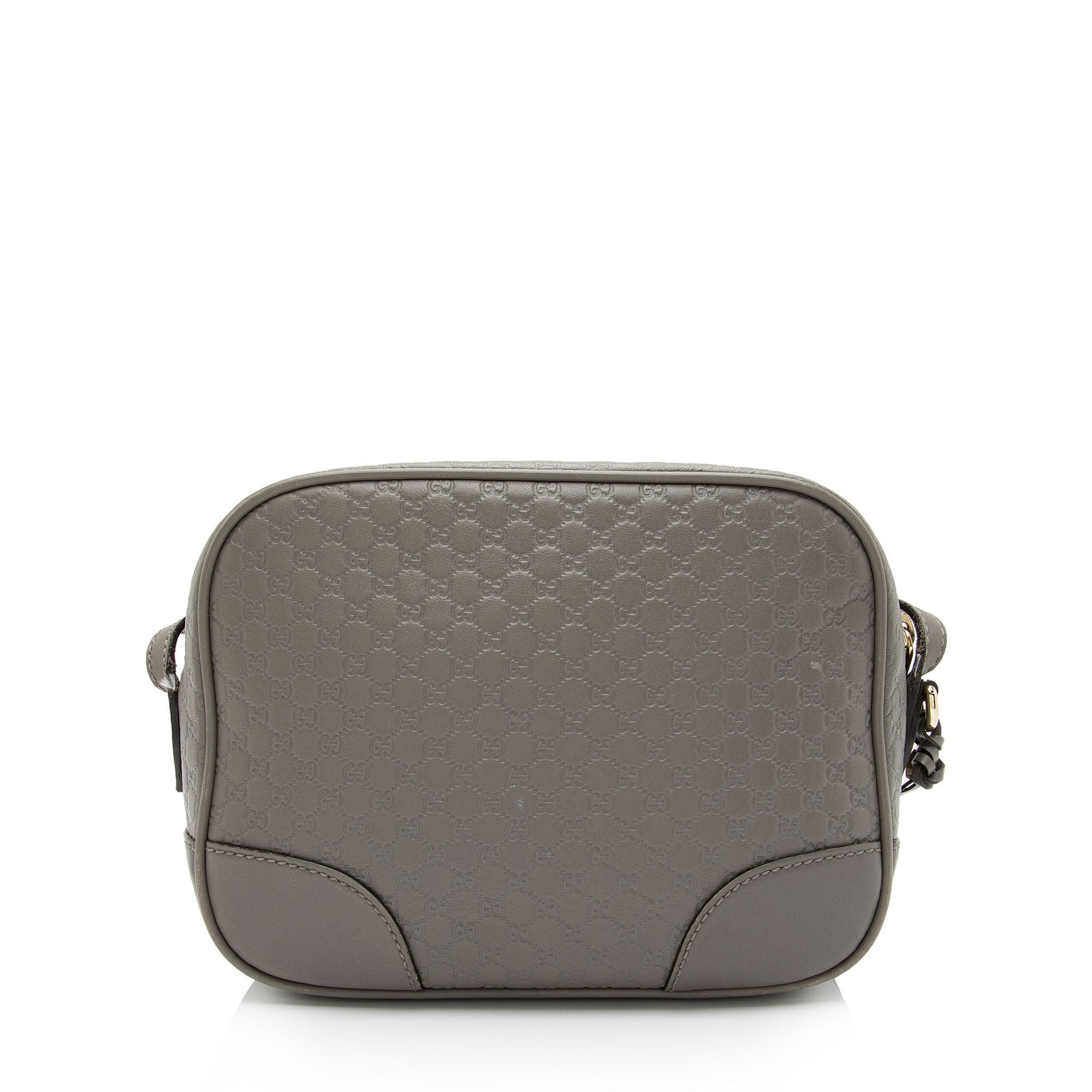 Gucci Guccissima Bree Disco SHF-wVBwEk Leather Grey Crossbody Bag