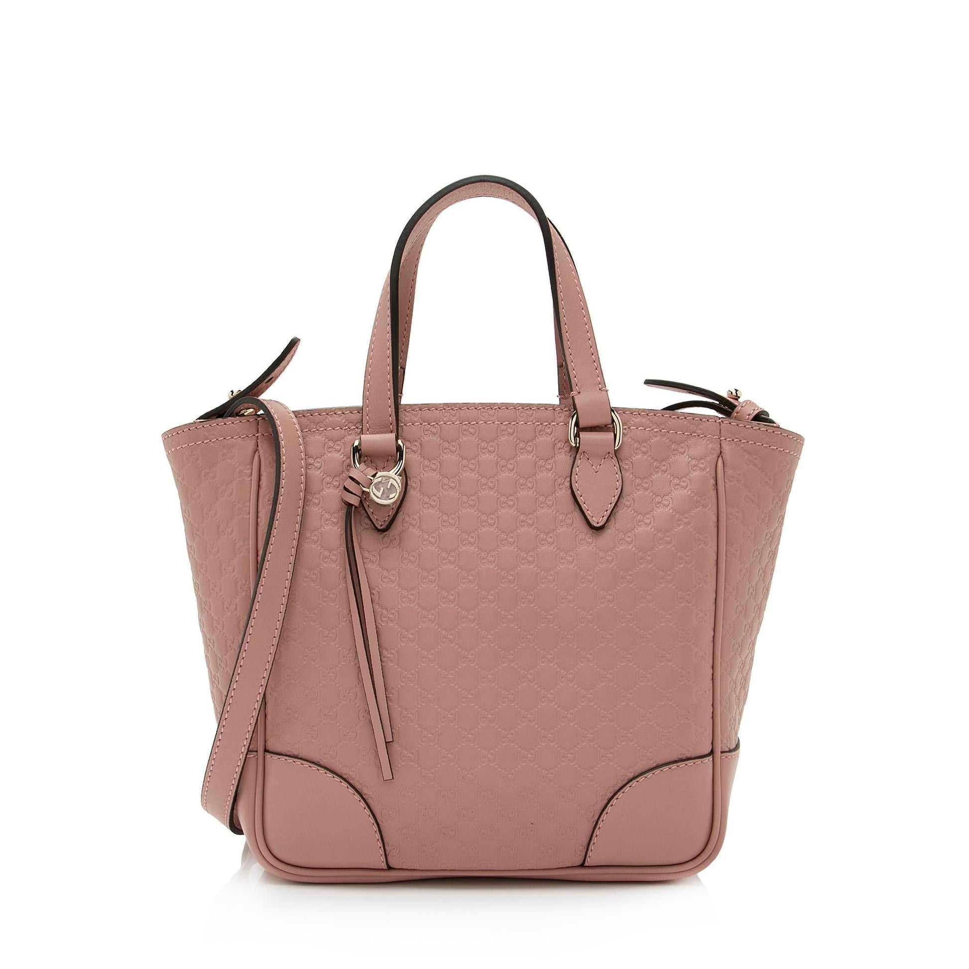 Gucci Guccissima Bree SHF-iBisvX Leather Pink Small Tote Bag