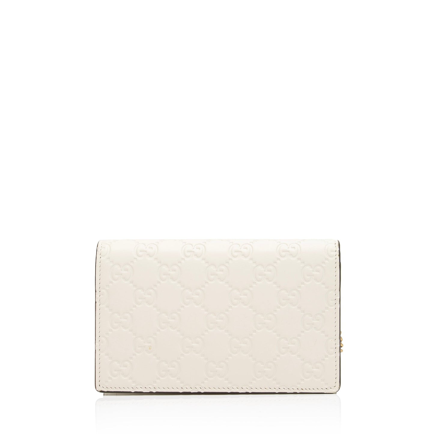 Gucci Guccissima Cherry Chain SHF-ag0Ibh Leather White Red Mini Crossbody Bag