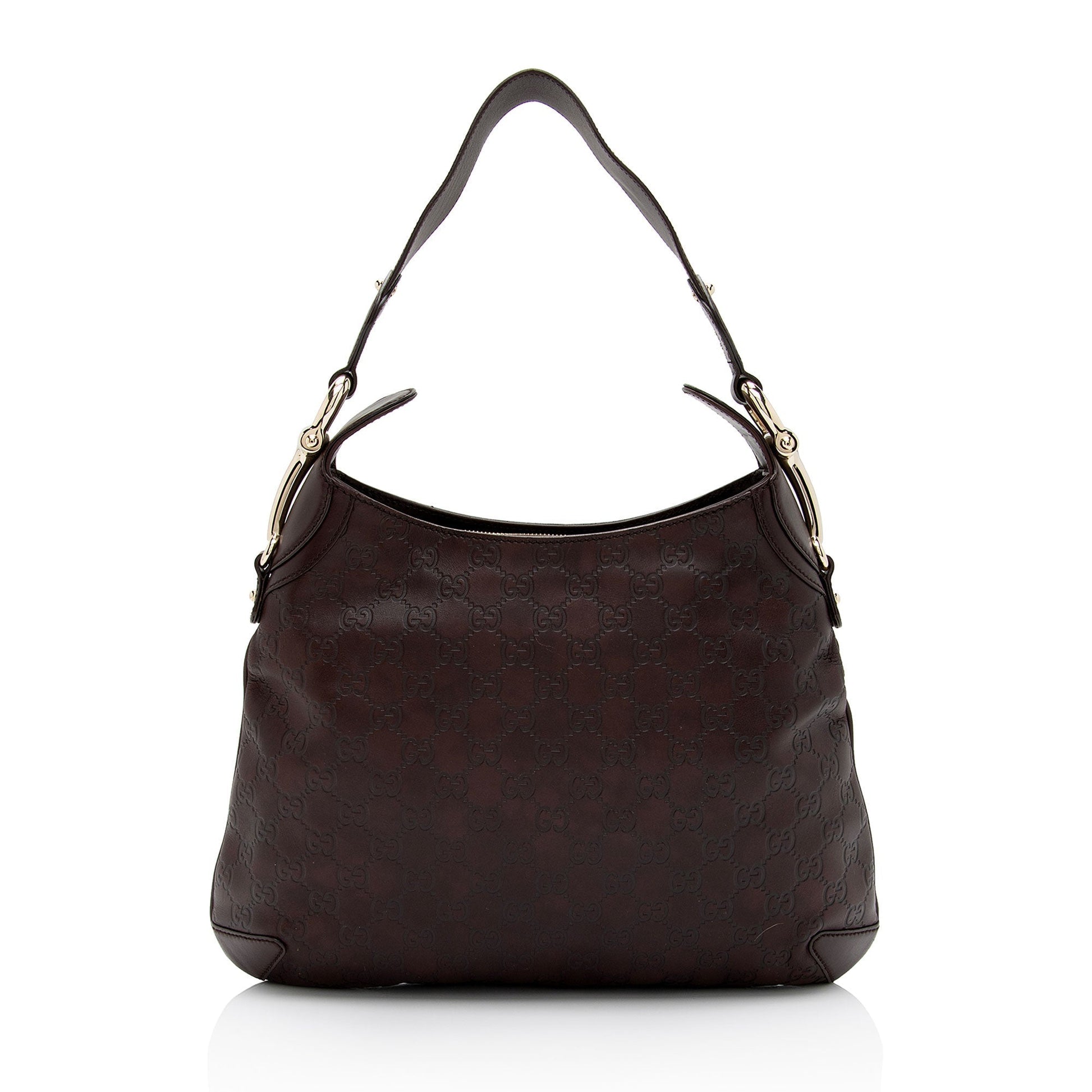 Gucci Guccissima Creole SHF-1LM6Nu Leather Brown Shoulder Bag