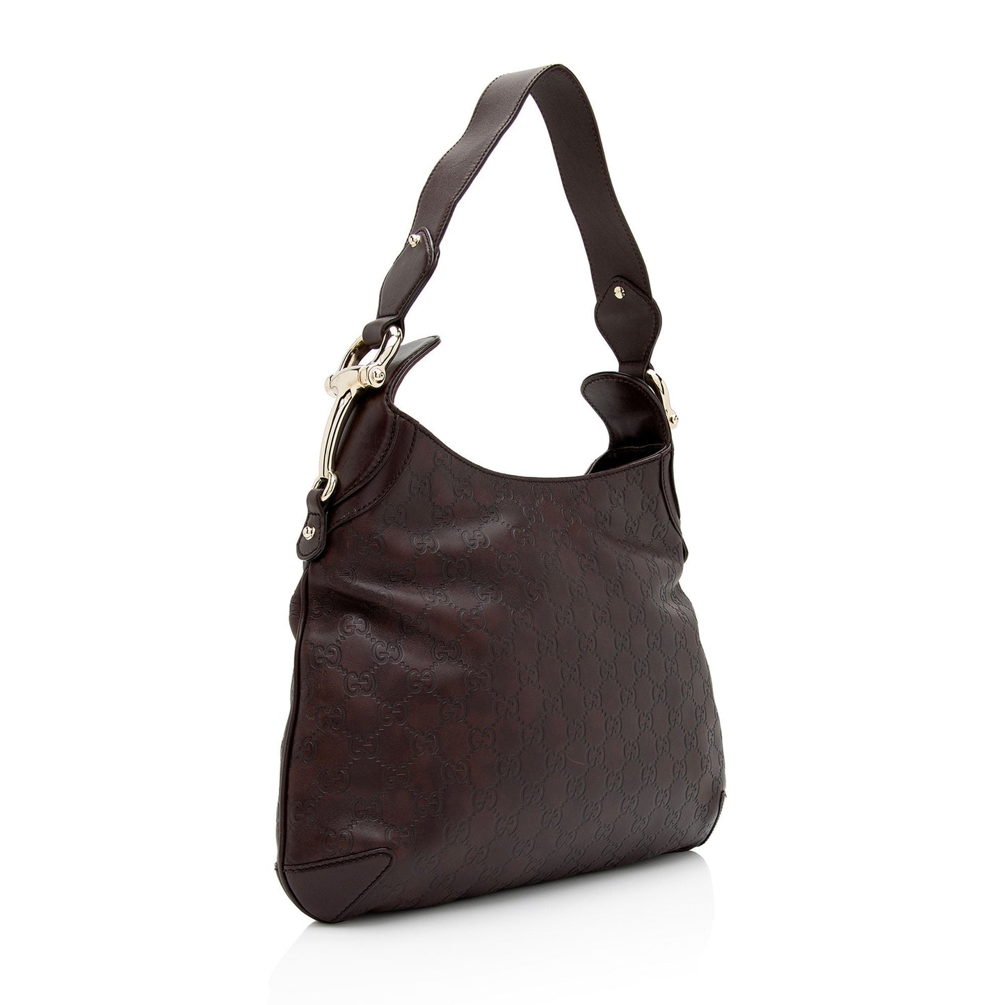 Gucci Guccissima Creole SHF-1LM6Nu Leather Brown Shoulder Bag