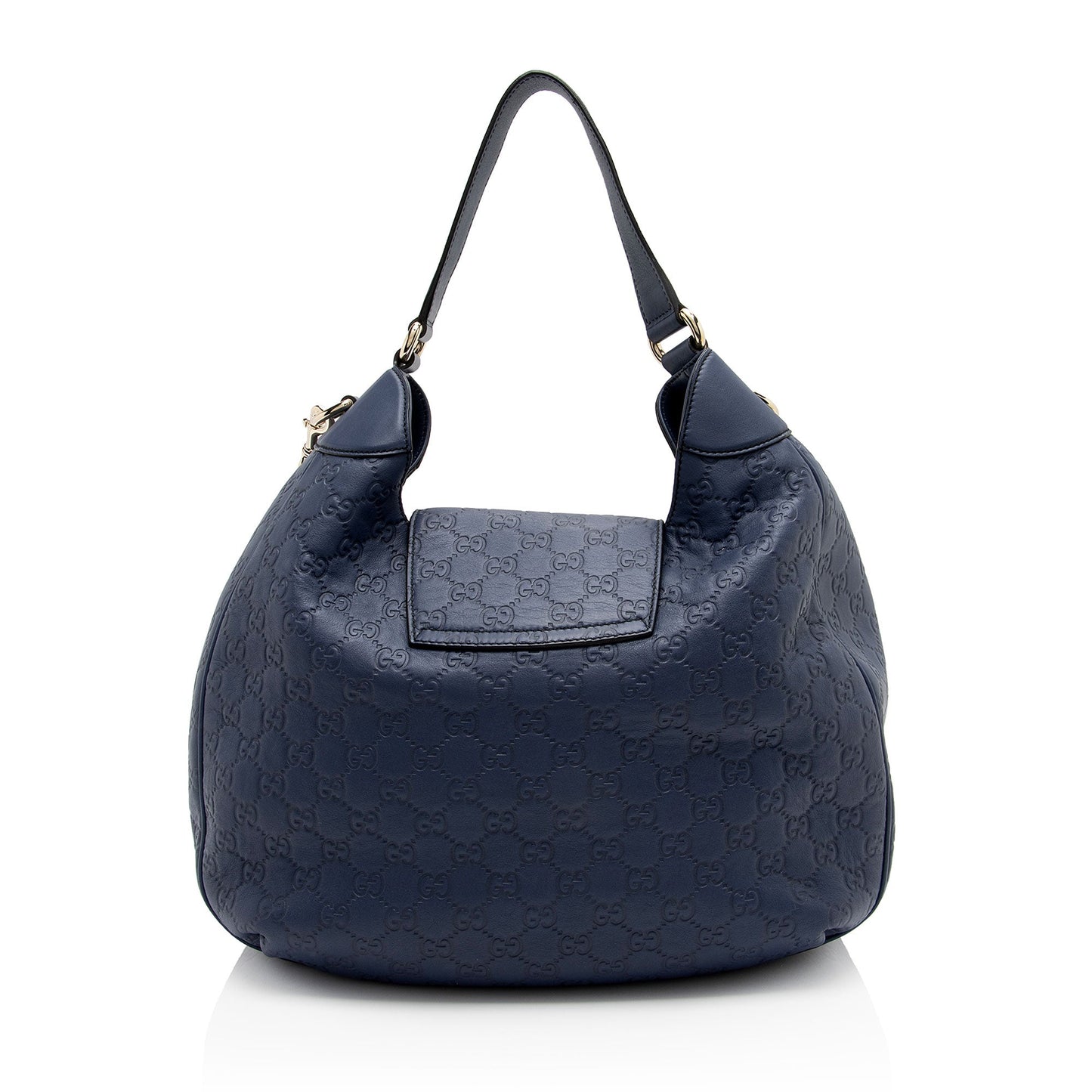 Gucci Guccissima Emily SHF-RC02em Leather Blue Shoulder Bag