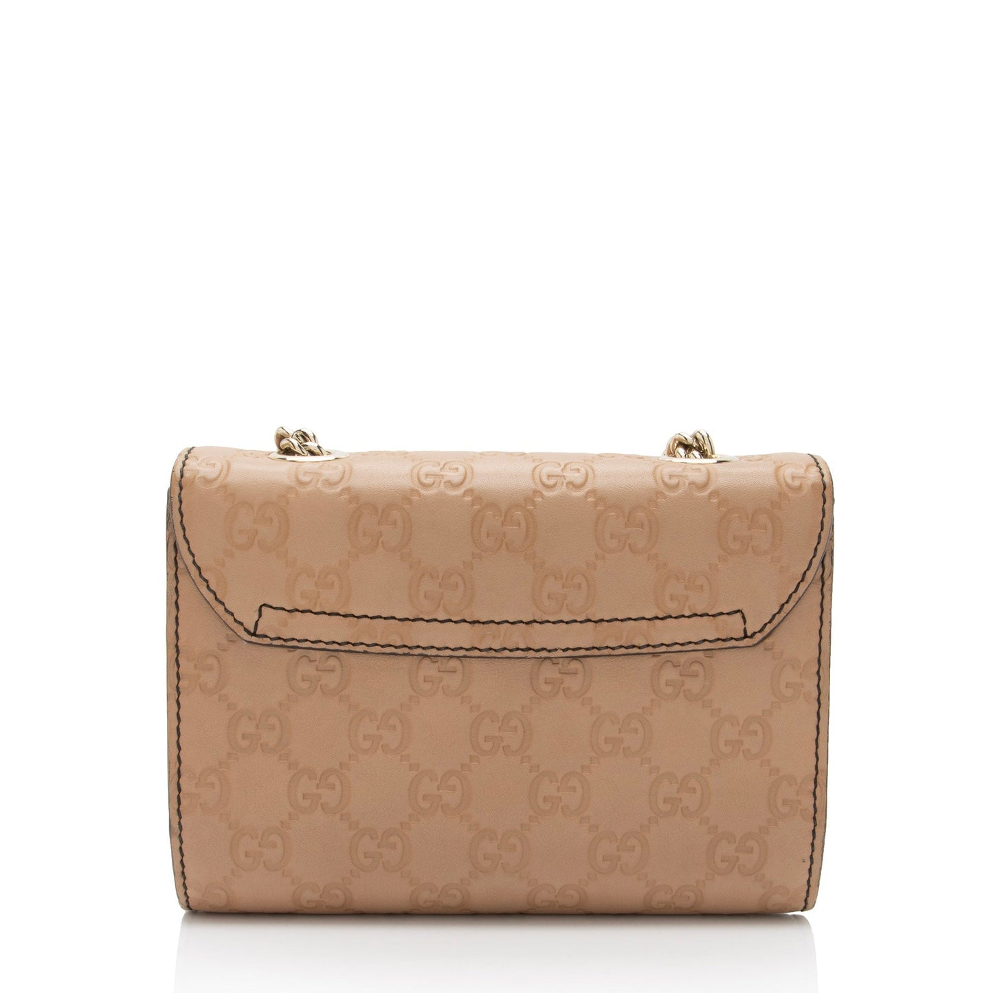 Gucci Guccissima Emily SHF-deNbDS Leather Beige Mini Crossbody Bag
