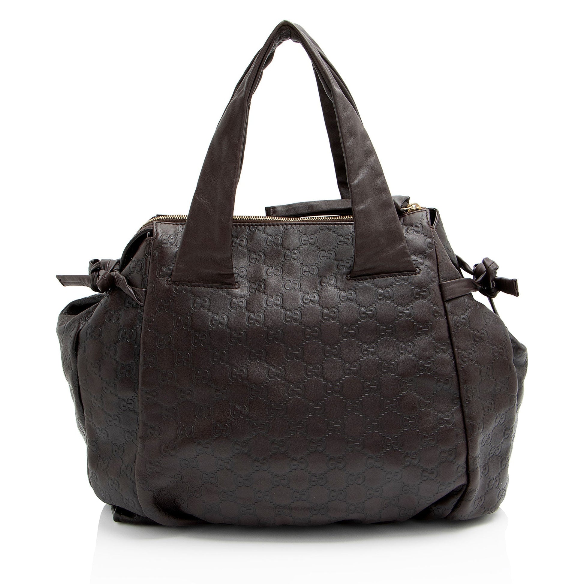 Gucci Guccissima Hysteria SHF-fEgEGF Leather Brown Tote Bag