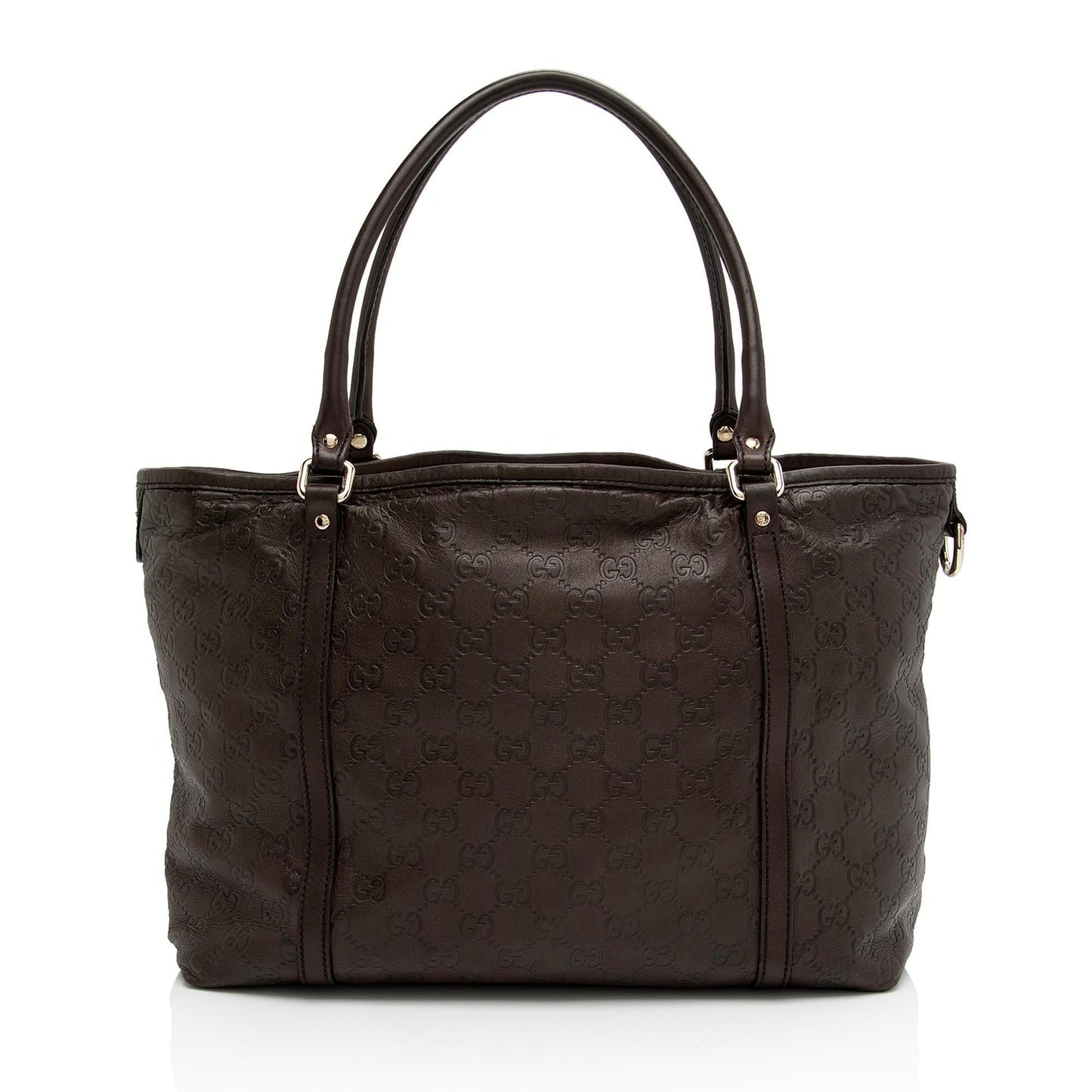 Gucci Guccissima Joy SHF-00VhZA Leather Brown Medium Tote Bag