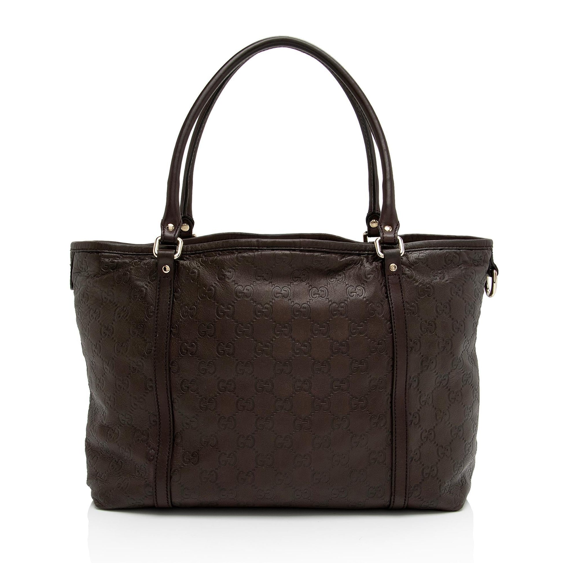 Gucci Guccissima Joy SHF-00VhZA Leather Brown Medium Tote Bag