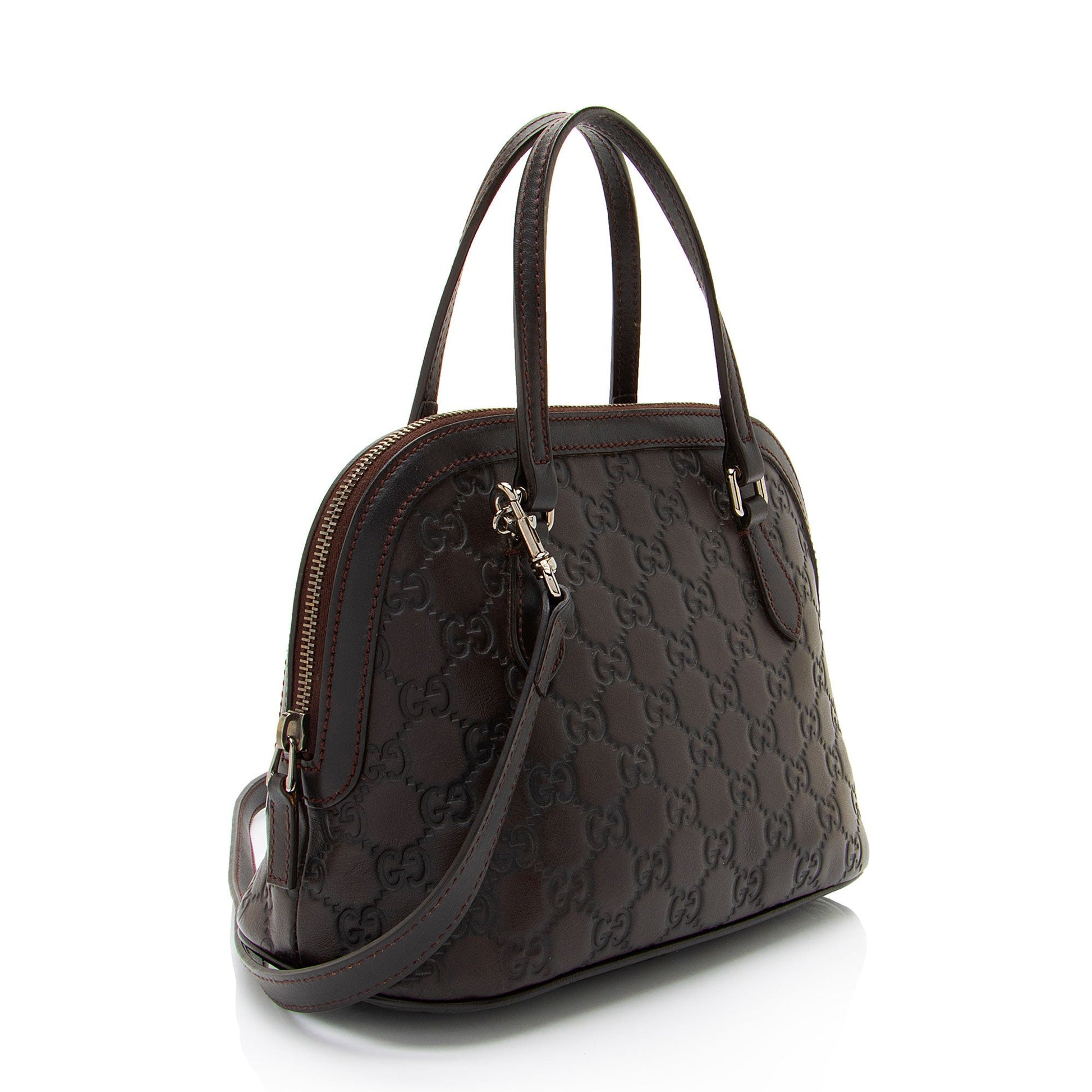 Gucci Guccissima Dome Leather Small Travel Bag