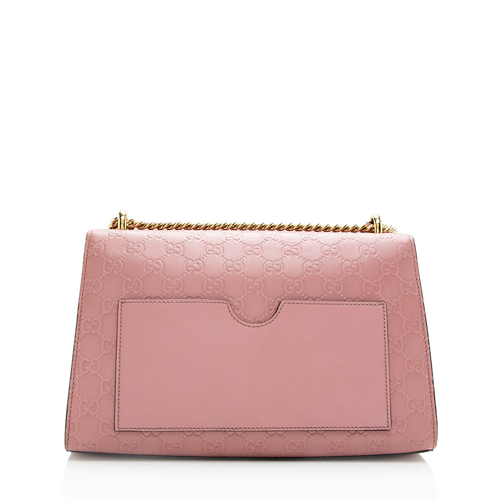 Gucci Guccissima Padlock SHF Leather Pink Medium Shoulder Bag