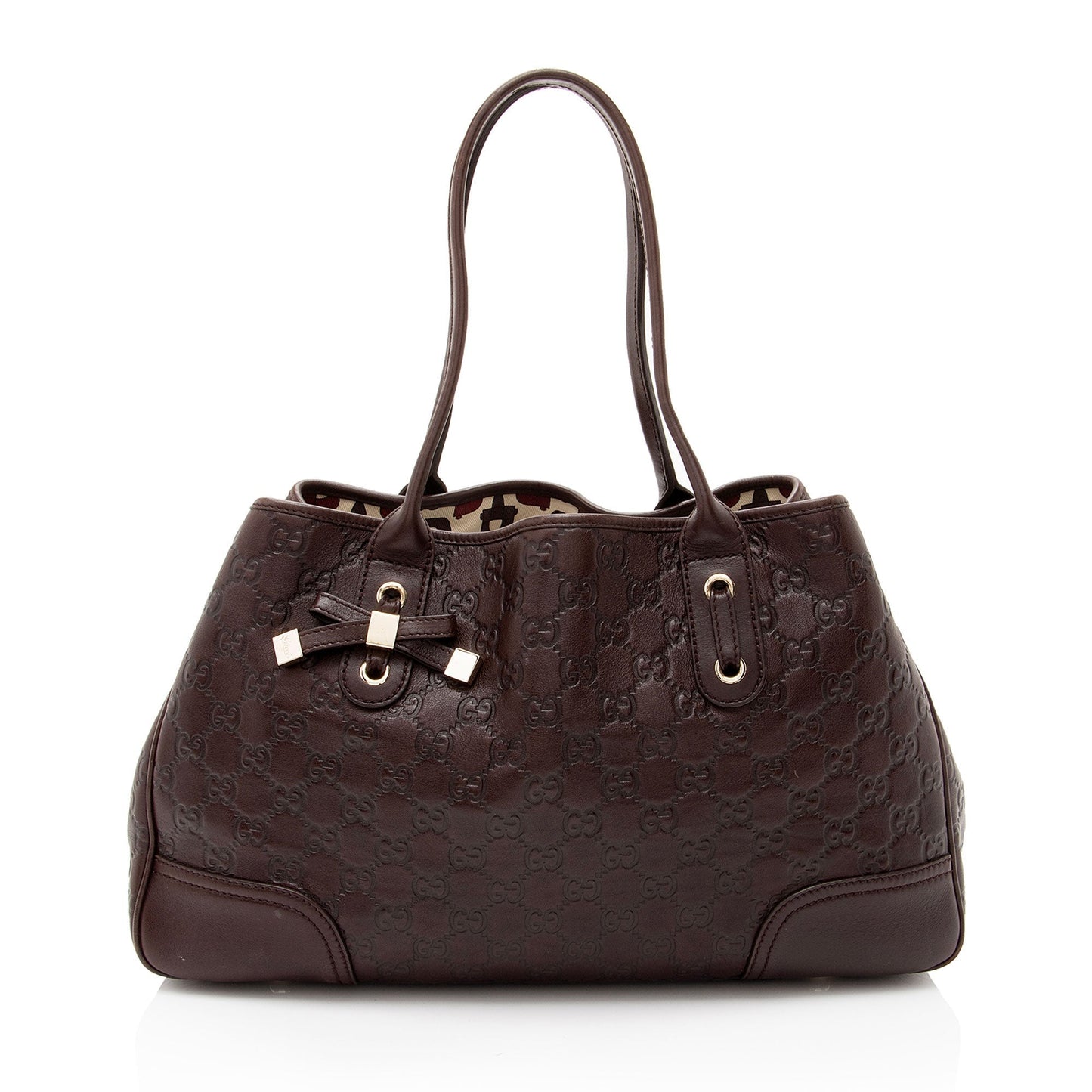 Gucci Guccissima Princy SHF-k7qnve Leather Brown Medium Tote Bag