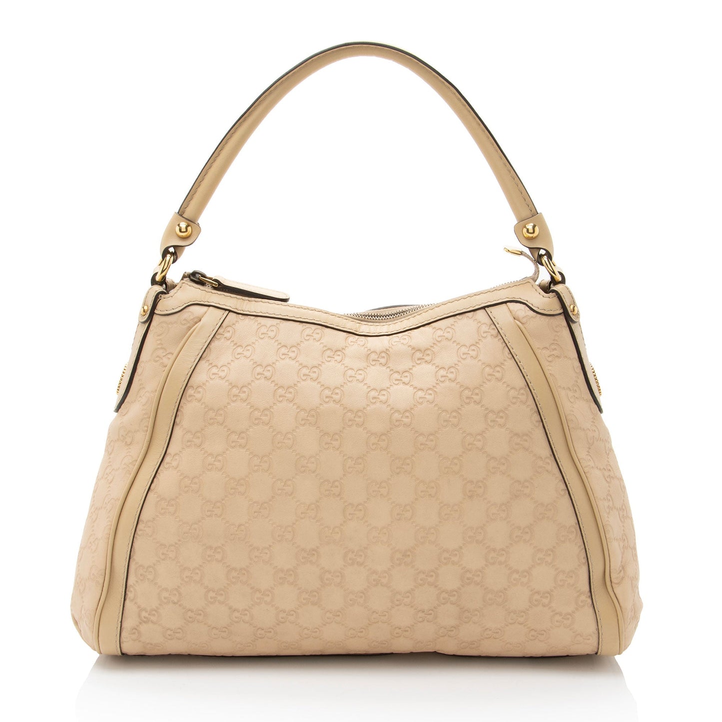 Gucci Guccissima Scarlett Leather Beige Shoulder Bag