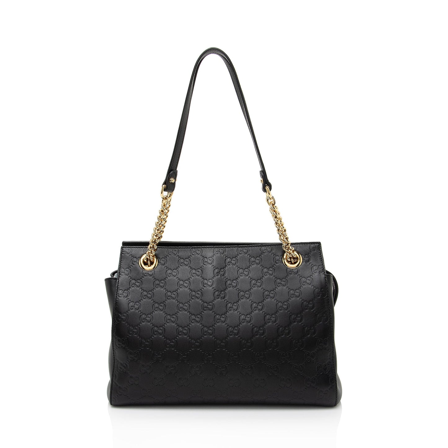 Gucci Guccissima Signature Leather Black Large Tote Bag