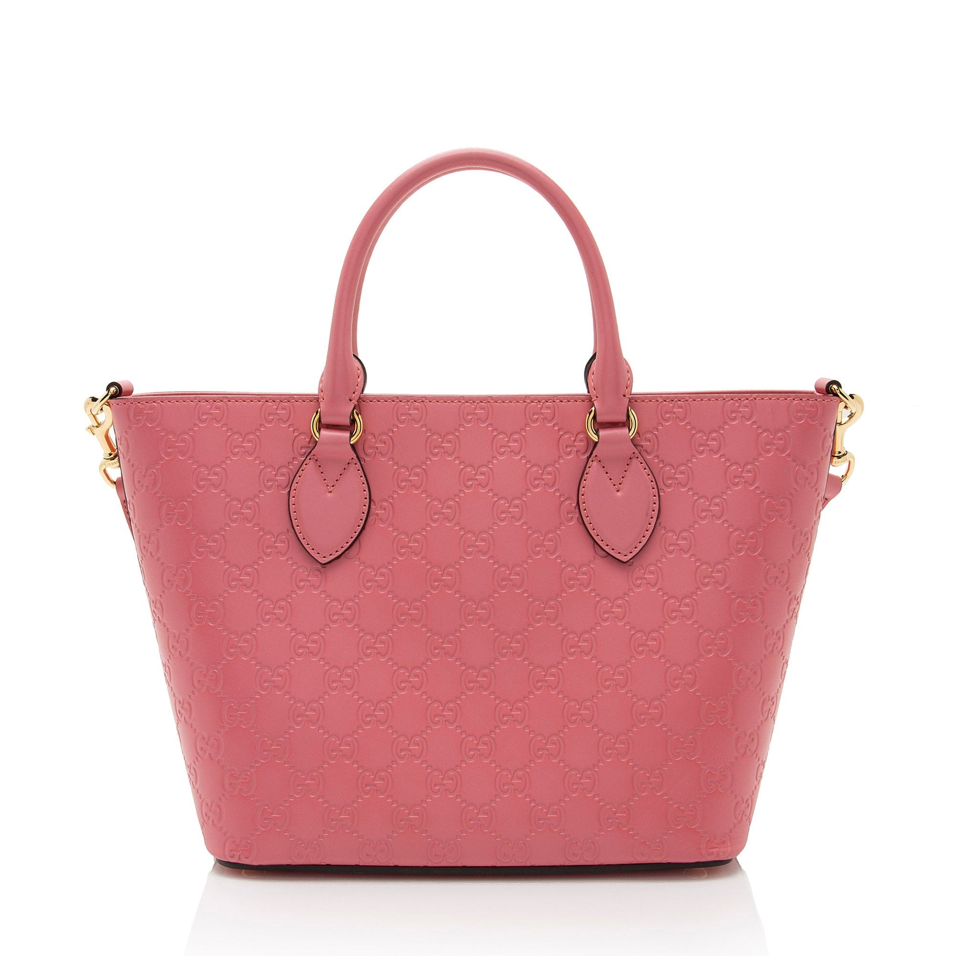 Gucci Guccissima Signature SHF-CtnUIT Leather Pink Medium Tote Bag