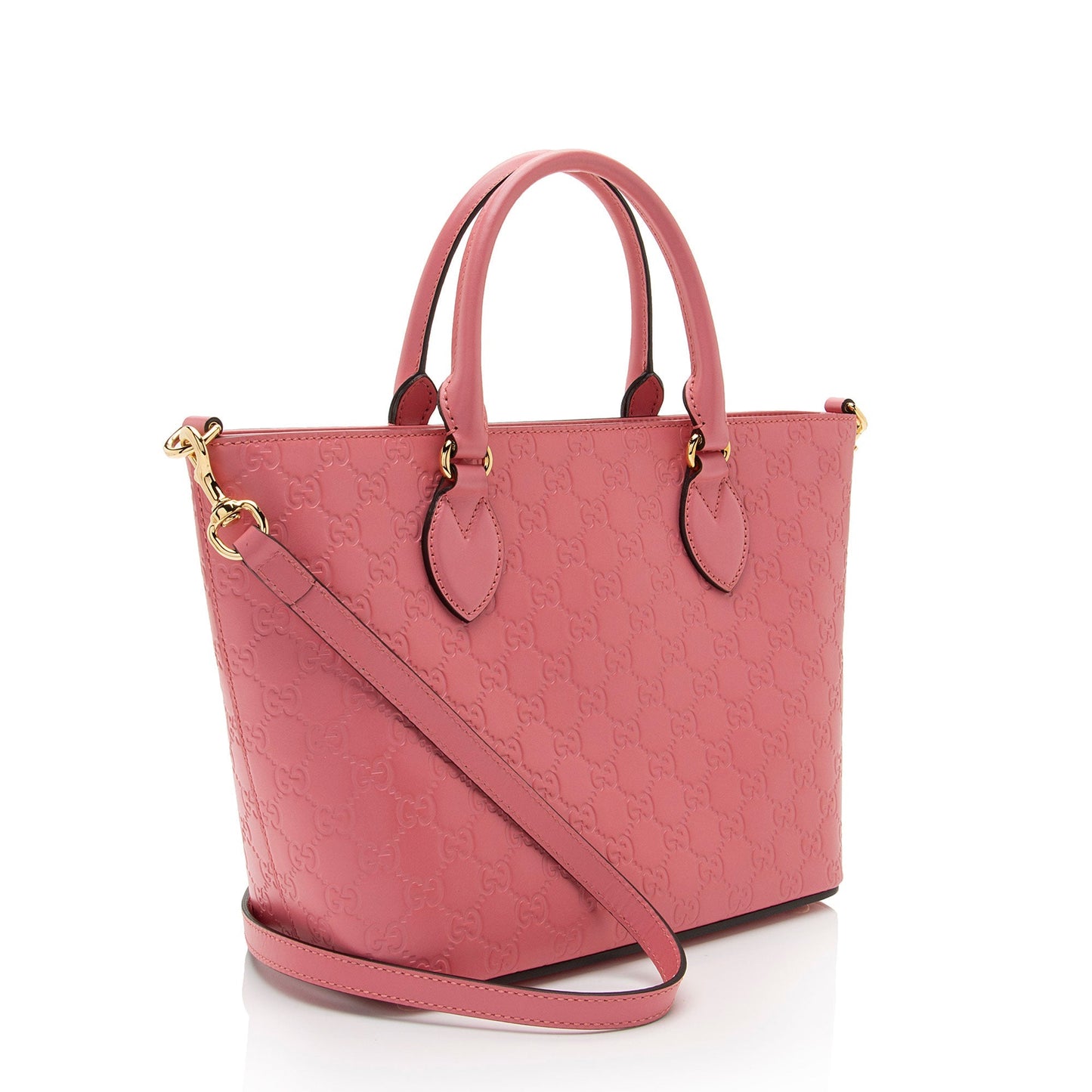 Gucci Guccissima Signature SHF-CtnUIT Leather Pink Medium Tote Bag