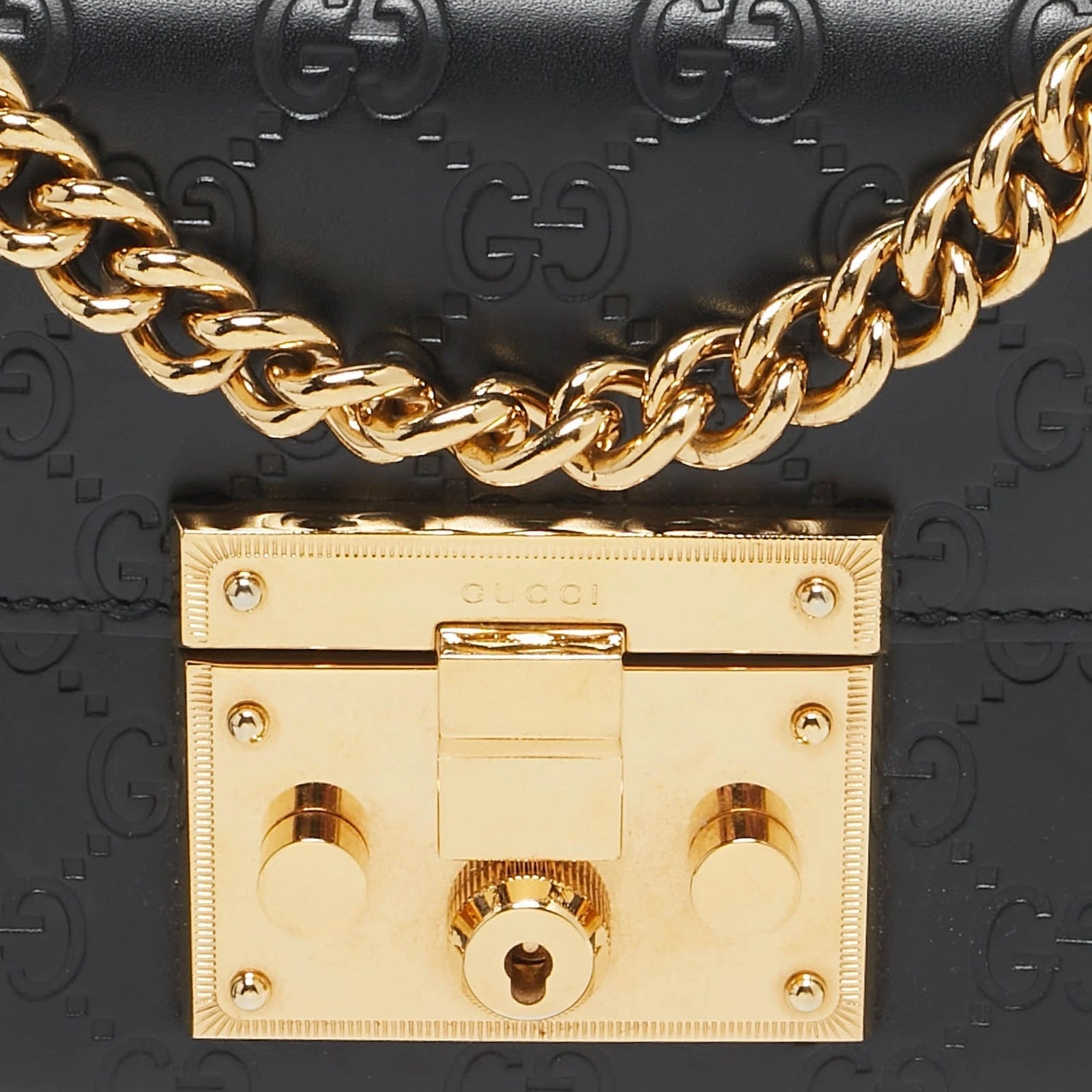 Gucci PADLOCK Leather Small Shoulder Bag