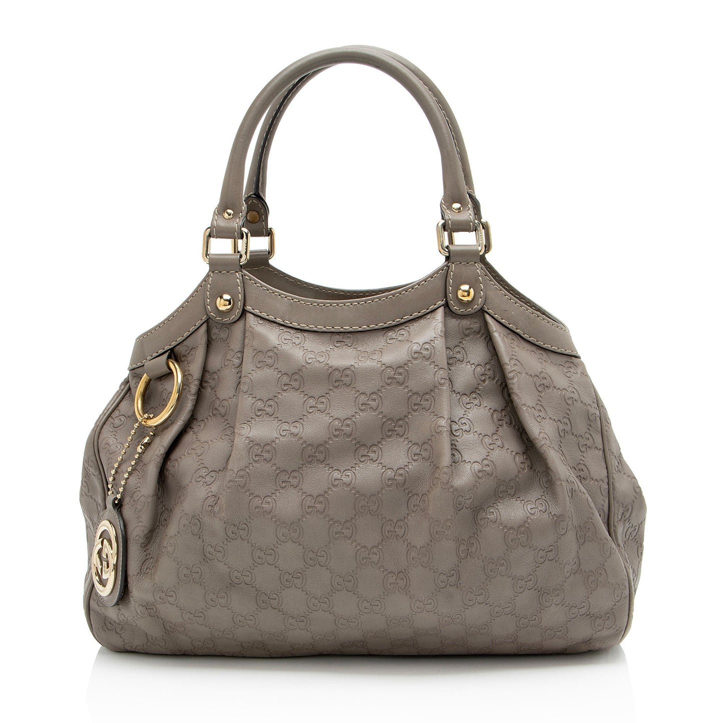 Gucci Guccissima Sukey Leather Beige Medium Tote Bag