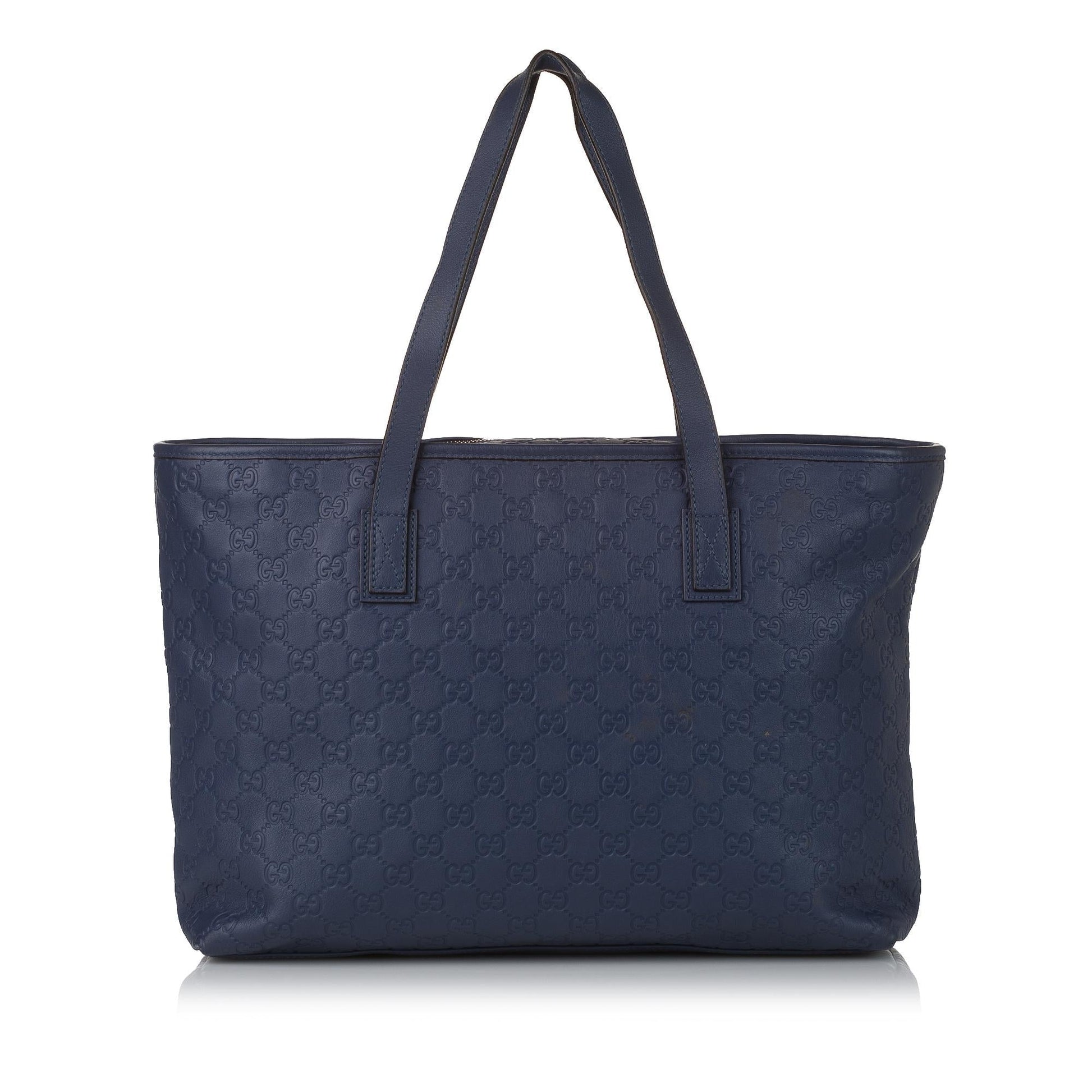 Gucci Guccissima SHG Leather Calf Blue Tote Bag