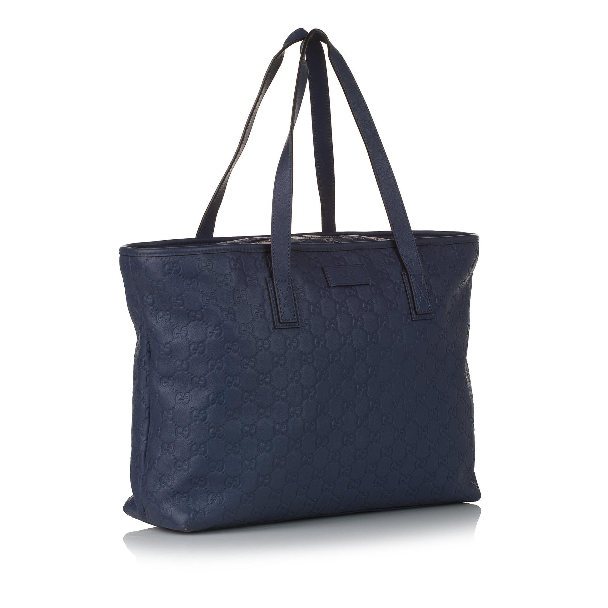 Gucci Guccissima SHG Leather Calf Blue Tote Bag