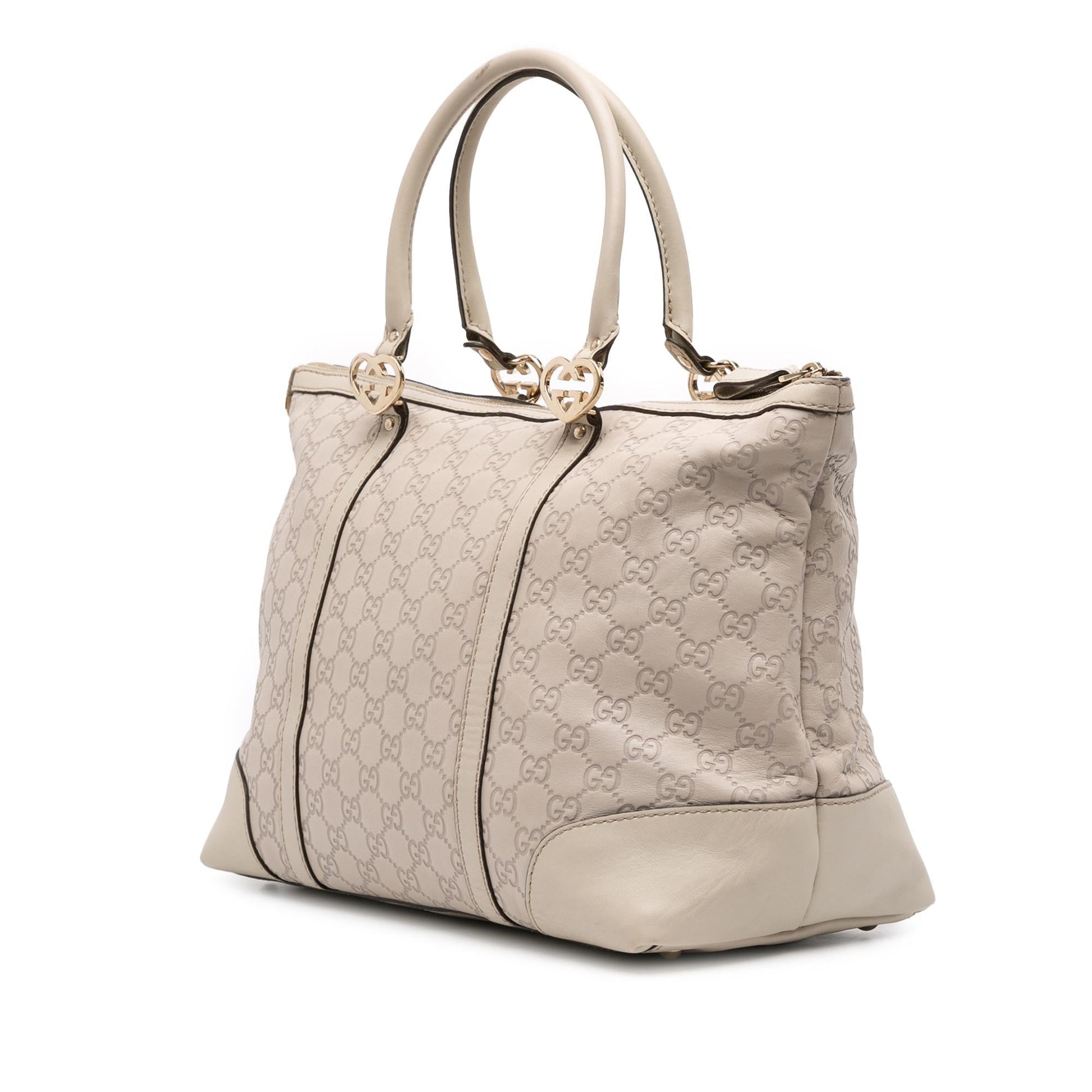 Gucci Guccissima Lovely Heart Tote Bag