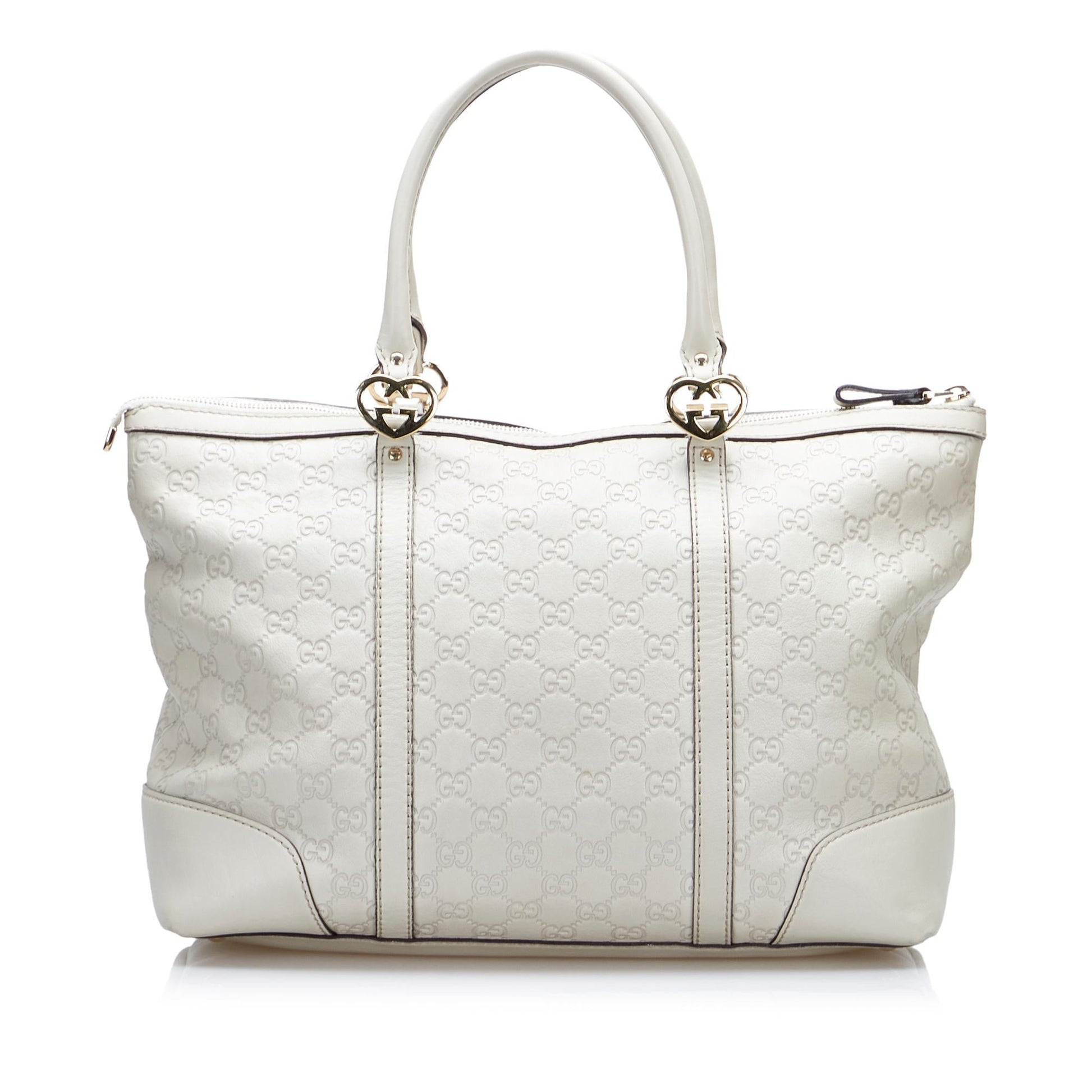 Gucci Guccissima Lovely SHG-vfnguE Calf White Tote Bag
