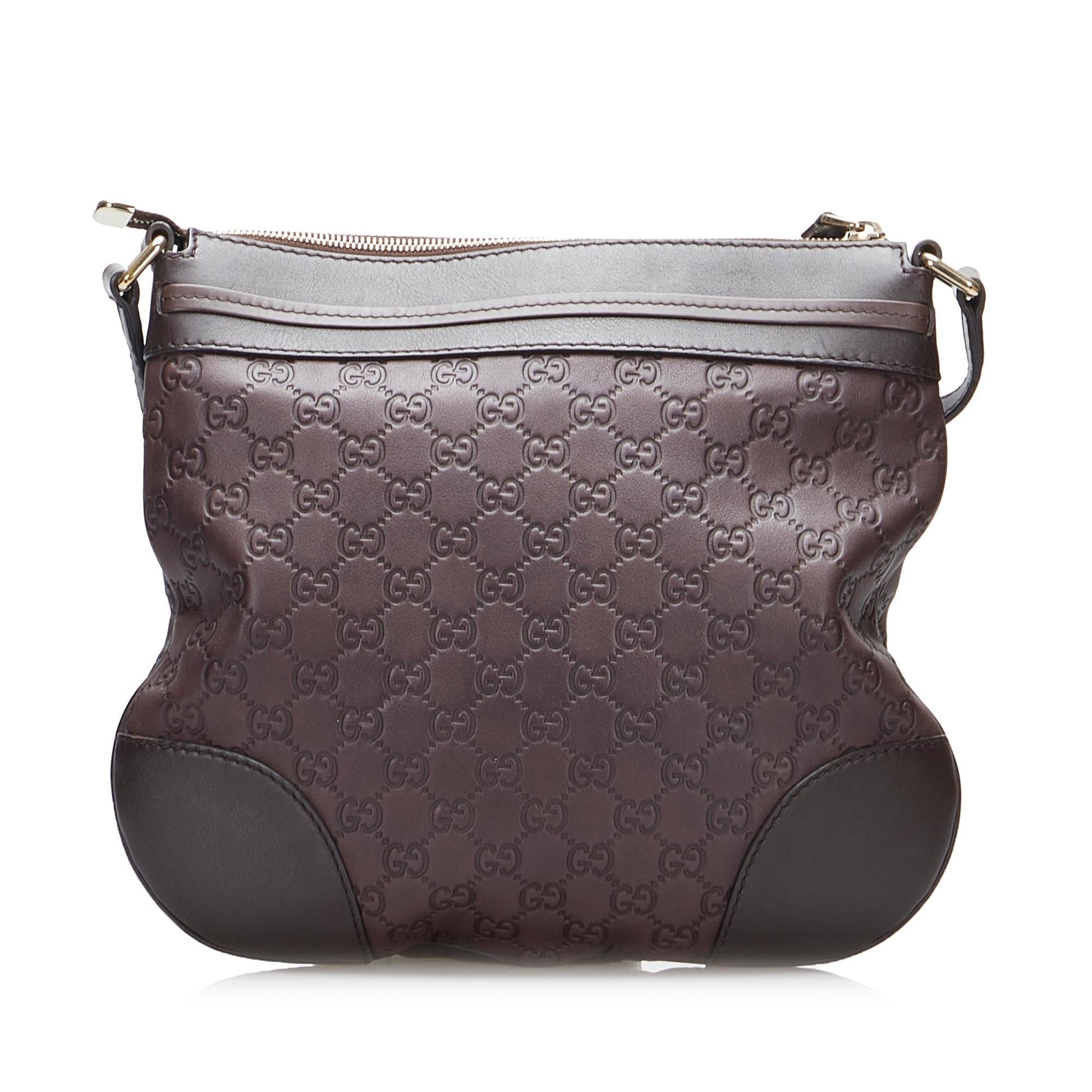 Gucci Guccissima Mayfair SHG-srHKFi Calf Brown Crossbody Bag