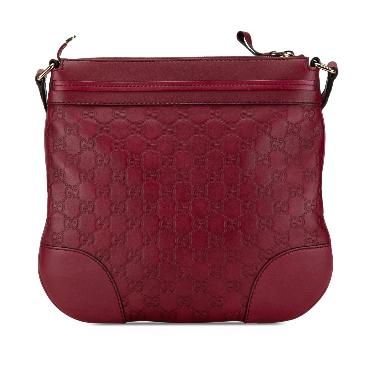 Gucci Guccissima Mayfair Calf Red Crossbody Bag