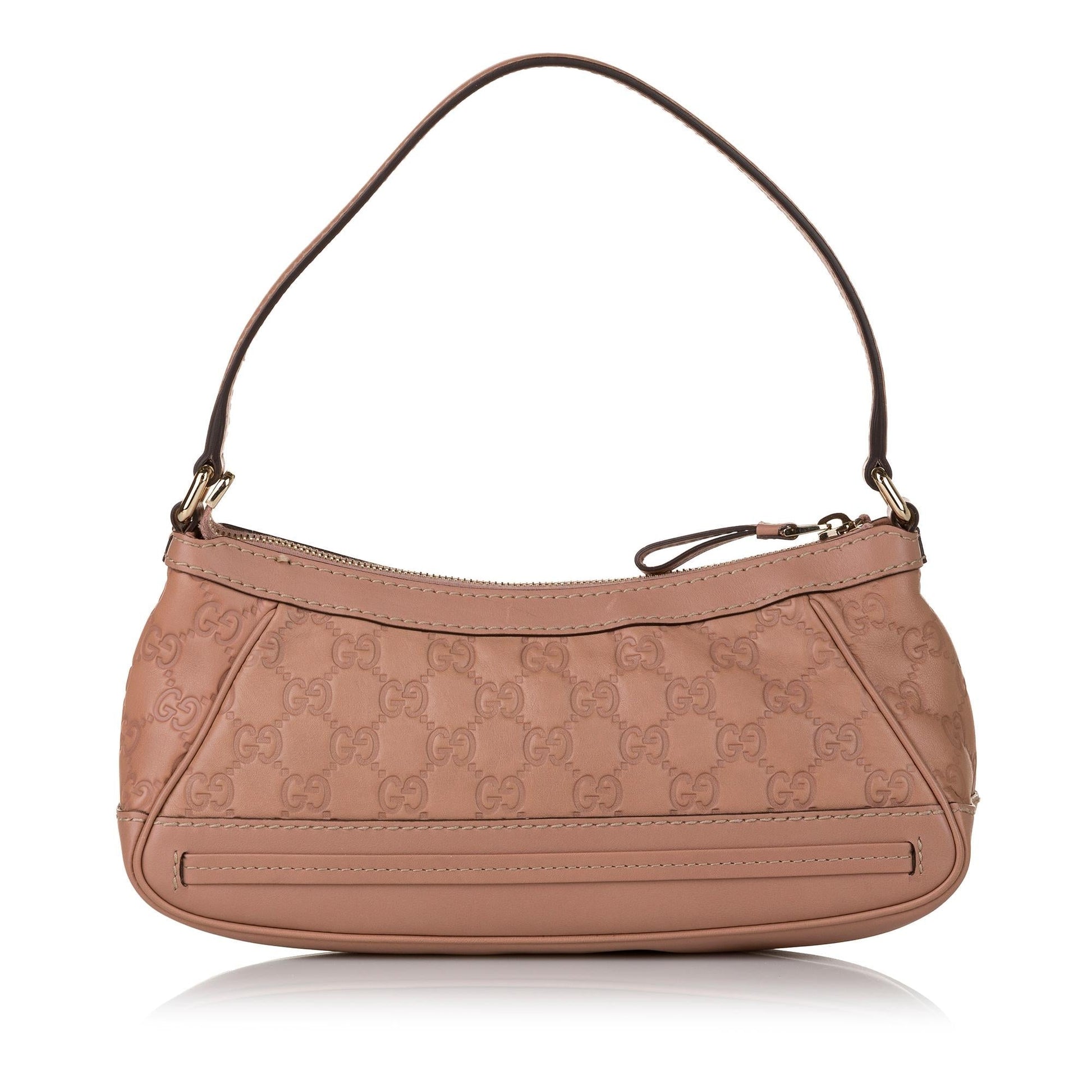 Gucci Guccissima Mayfair Pochette SHG Calf Brown Handbag
