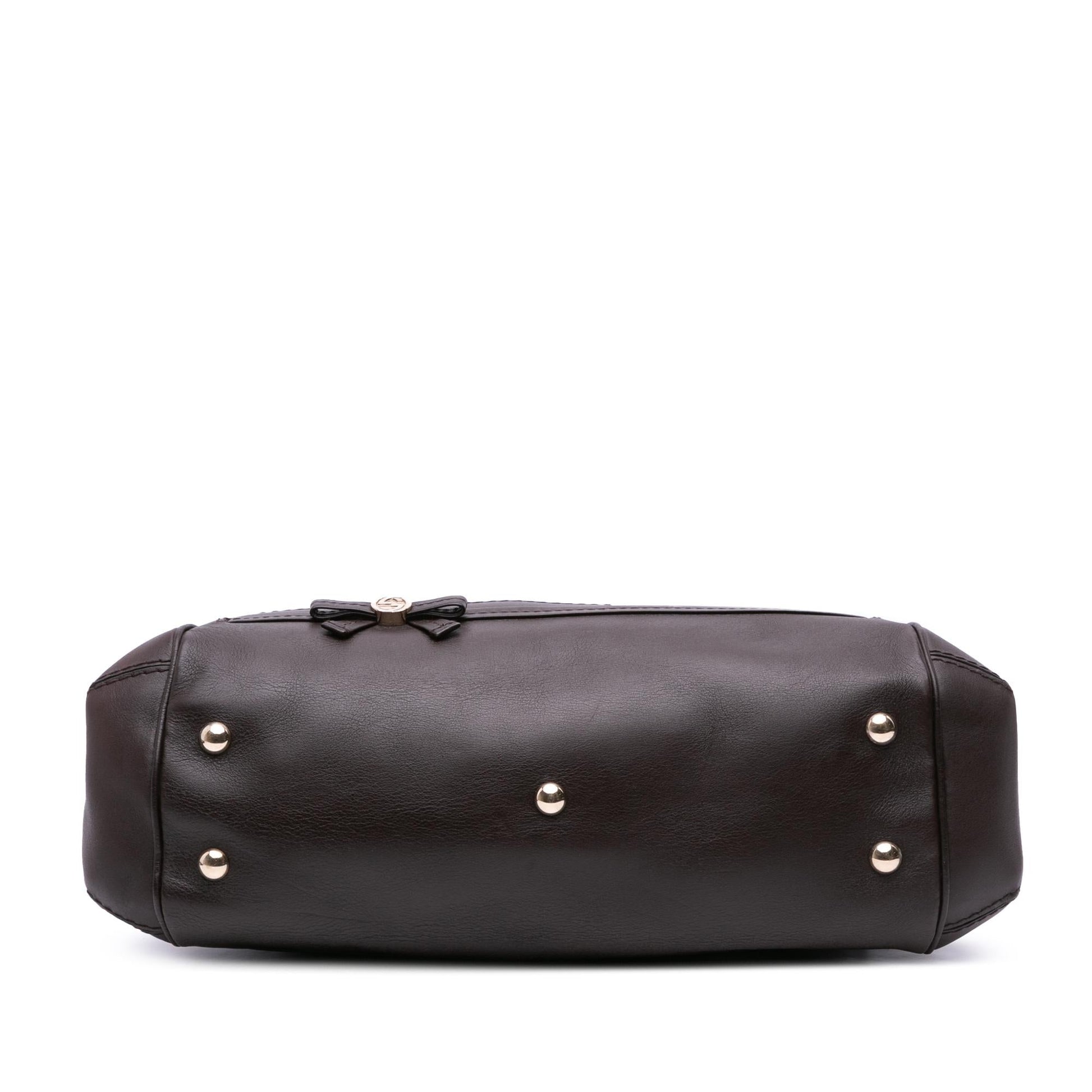 Gucci Guccissima Mayfair Calf Brown Satchel Bag
