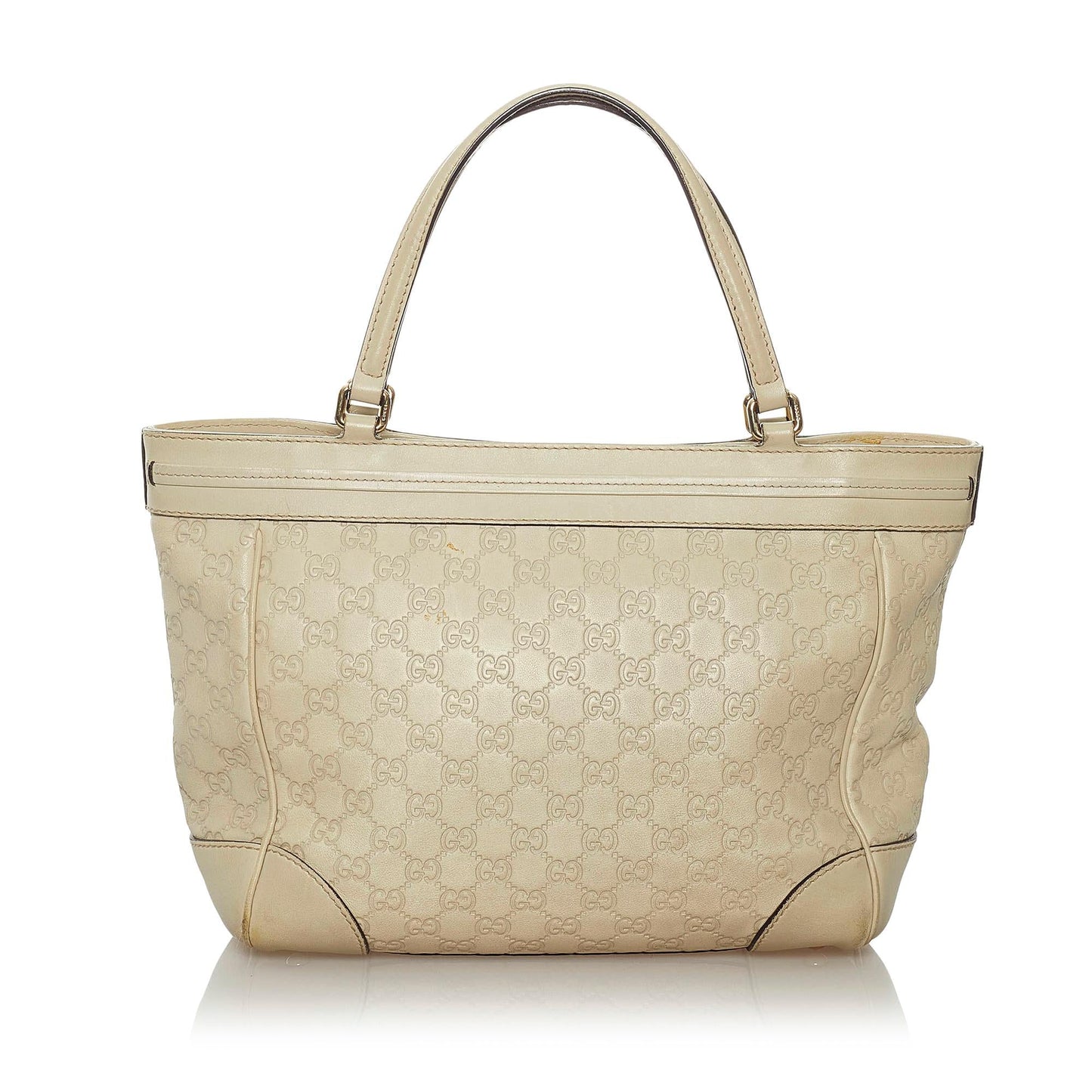 Gucci Guccissima Mayfair SHG Calf White Tote Bag