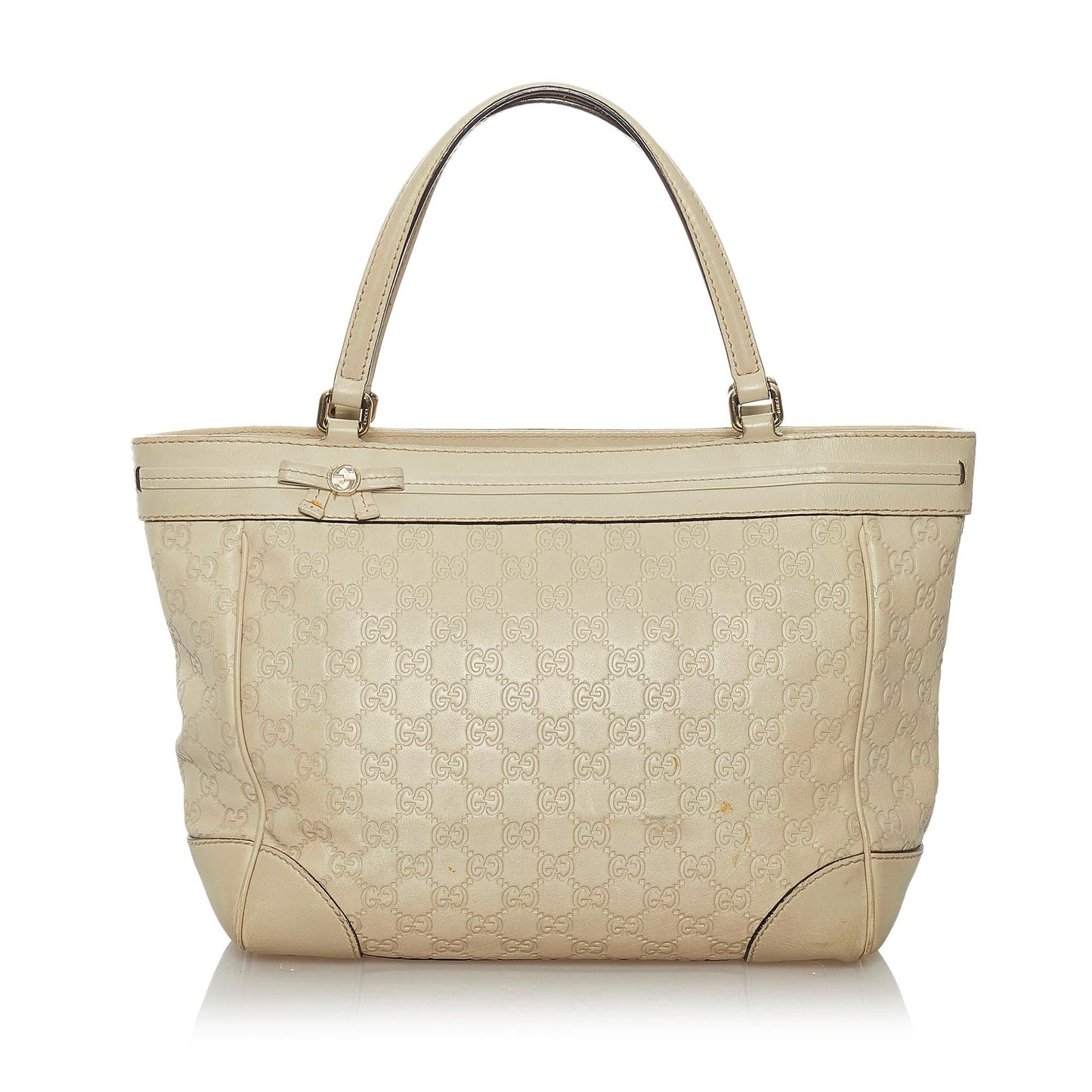 Gucci Guccissima Mayfair SHG Calf White Tote Bag
