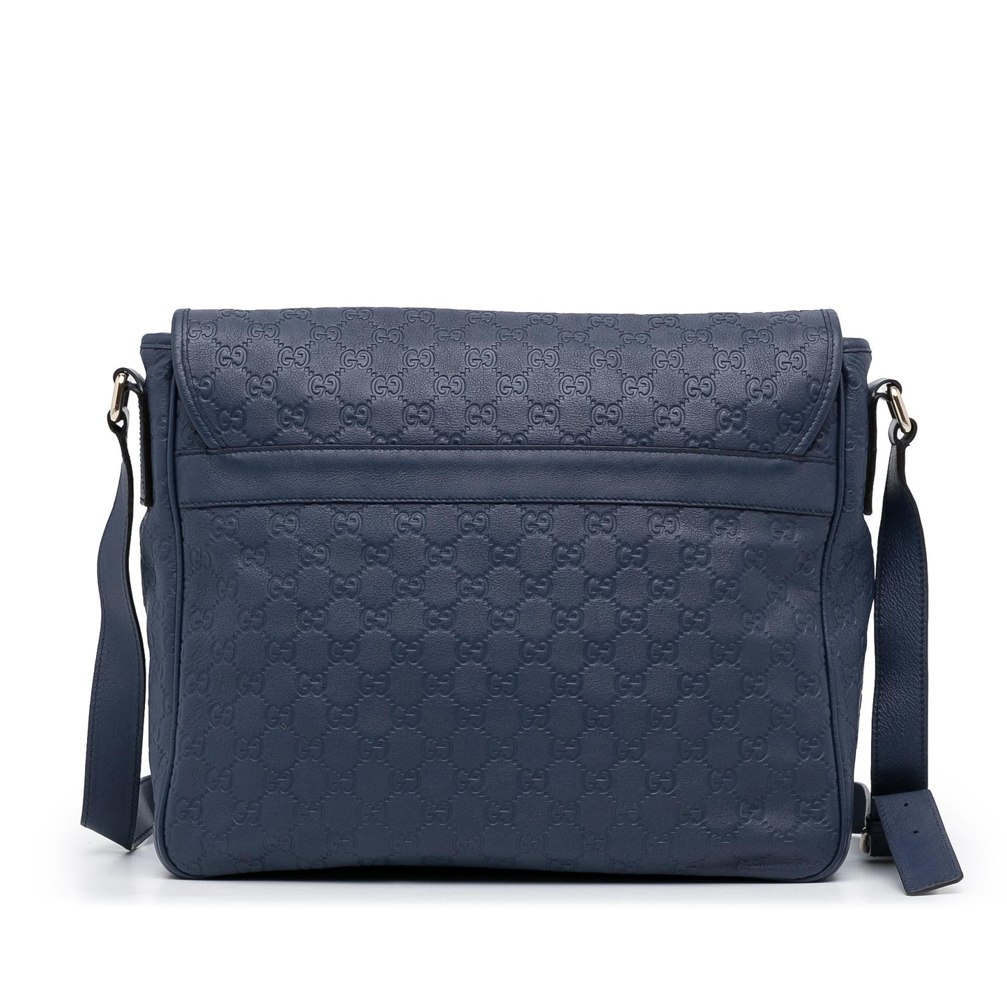 Gucci Guccissima Messenger SHG-ZV3dkD Calf Blue Crossbody Bag
