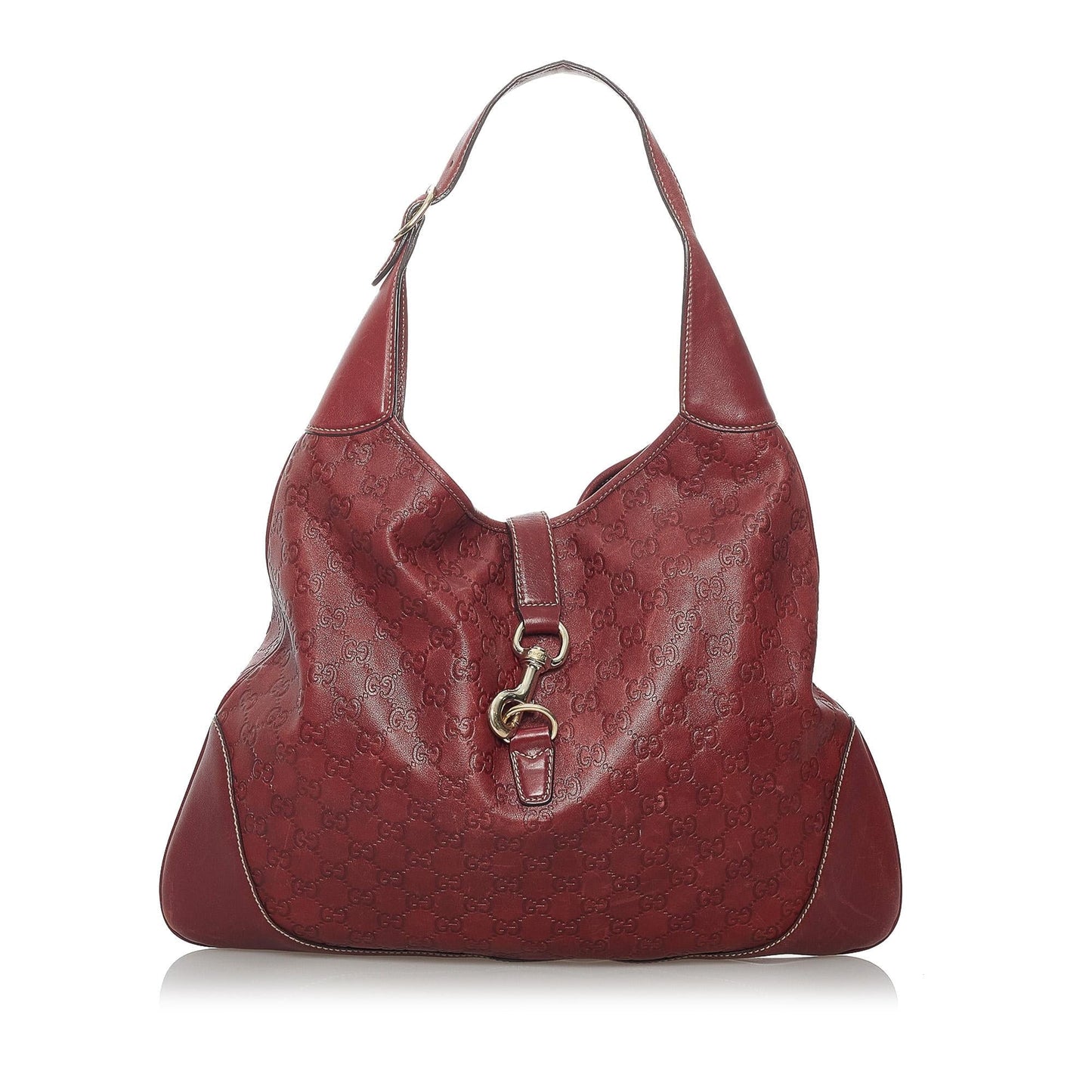 Gucci Guccissima New Jackie SHG Calf Red Shoulder Bag