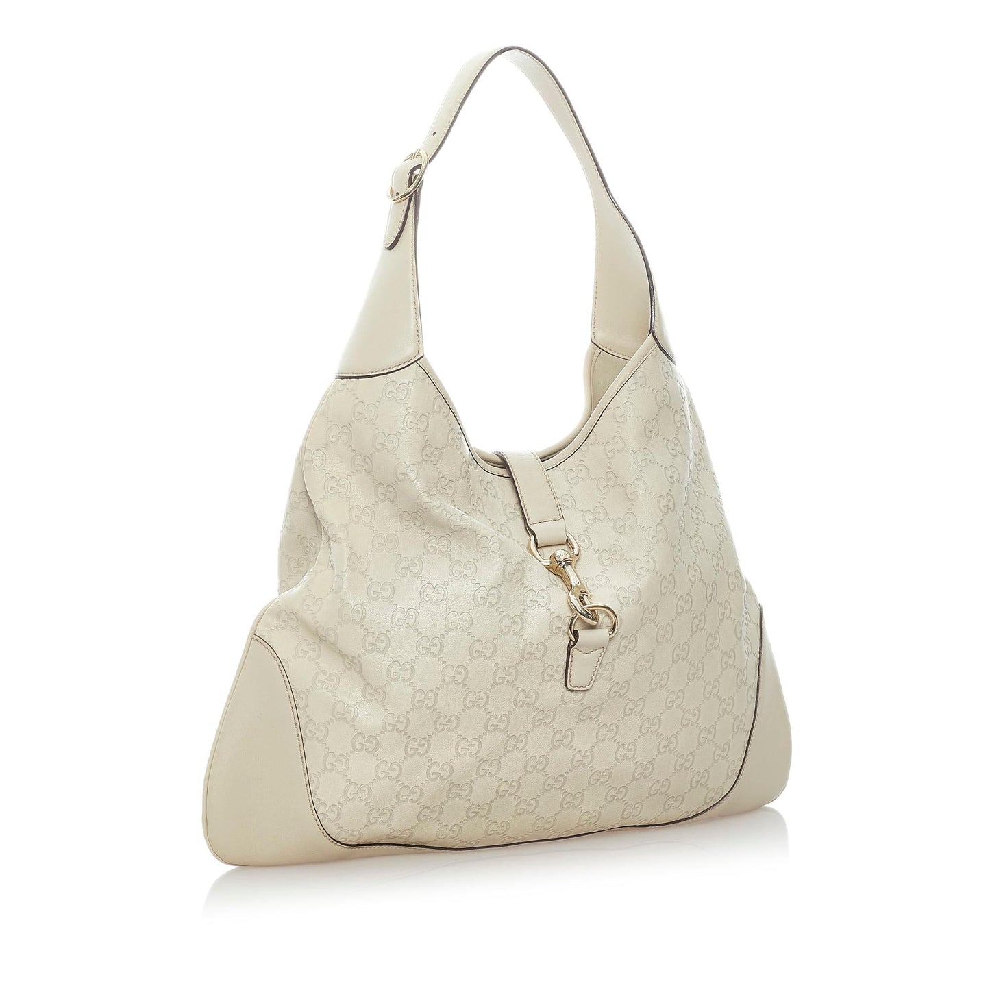 Gucci Guccissima New Jackie SHG Calf White Shoulder Bag